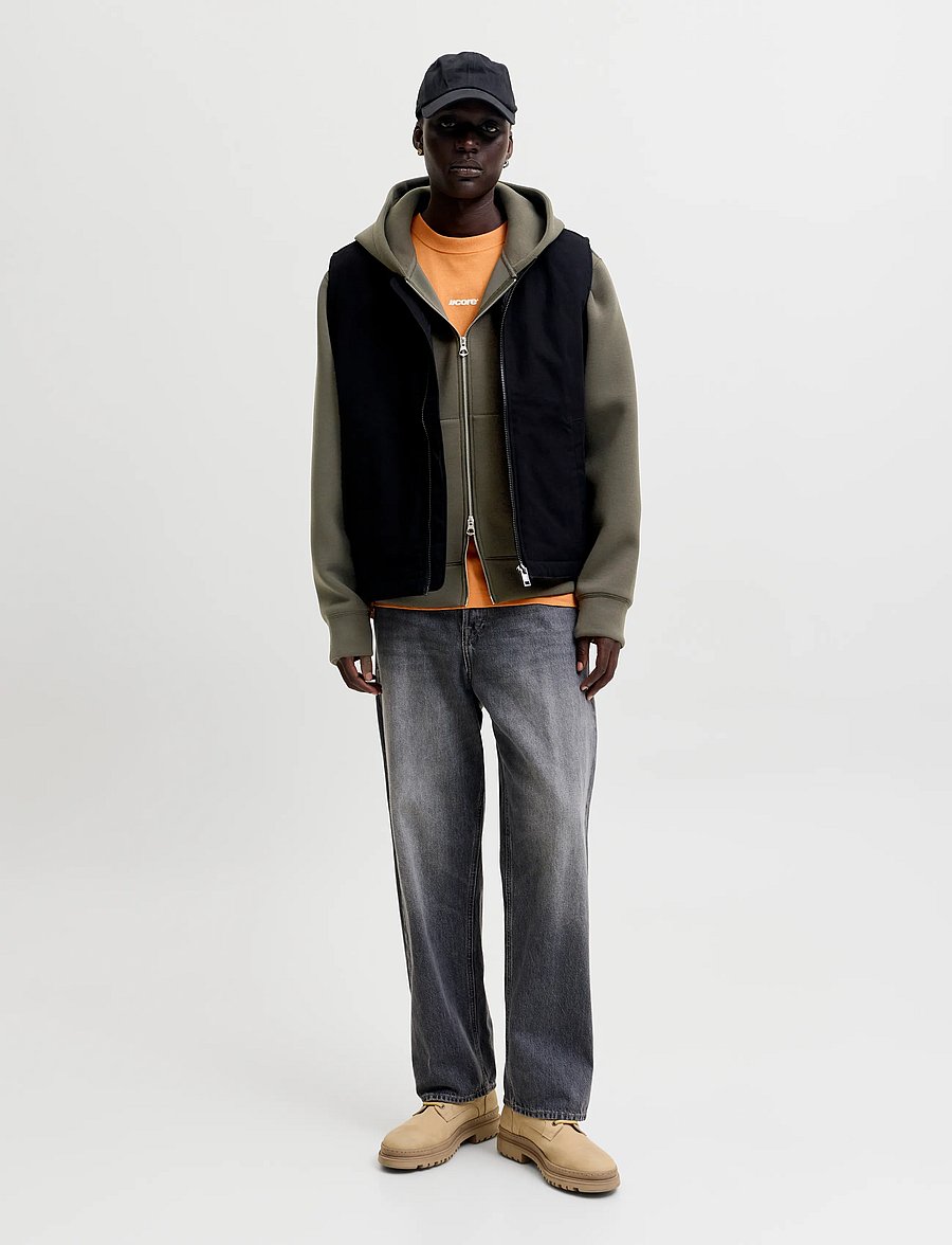 Jack & Jones - JCOLEGACY SWEAT SCUBA ZIP HOOD NOOS - kapuzenpullover - peat - 4