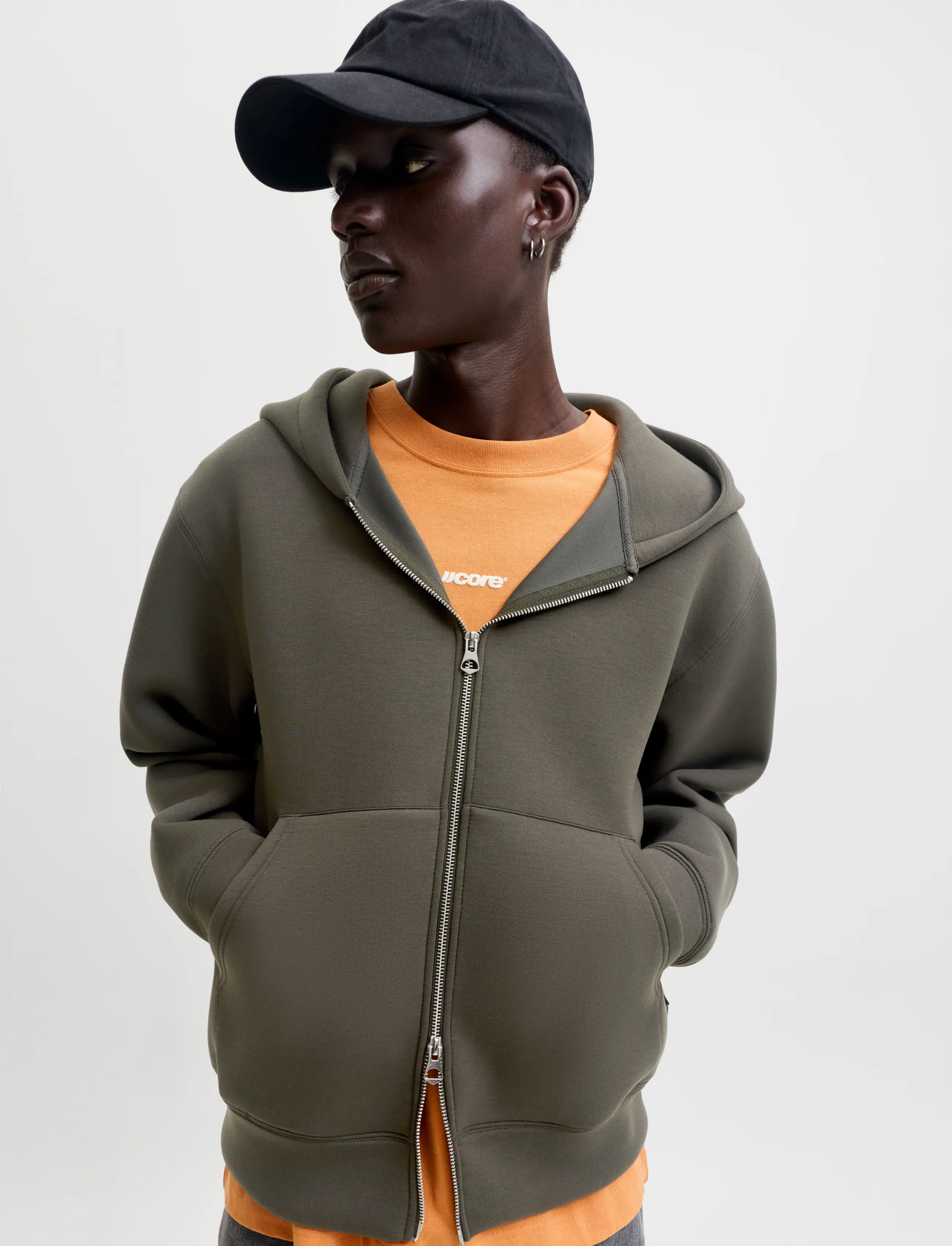 Jack & Jones - JCOLEGACY SWEAT SCUBA ZIP HOOD NOOS - kapuzenpullover - peat - 5