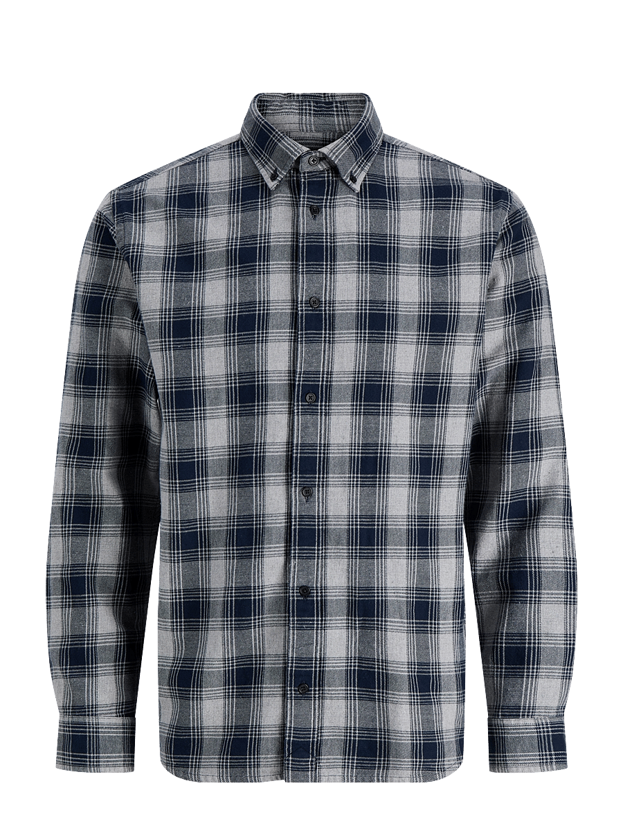 Jack & Jones - JPRBLUHARVEY CHECK L/S SHIRT SN - flanellsärgid - dark navy - 1
