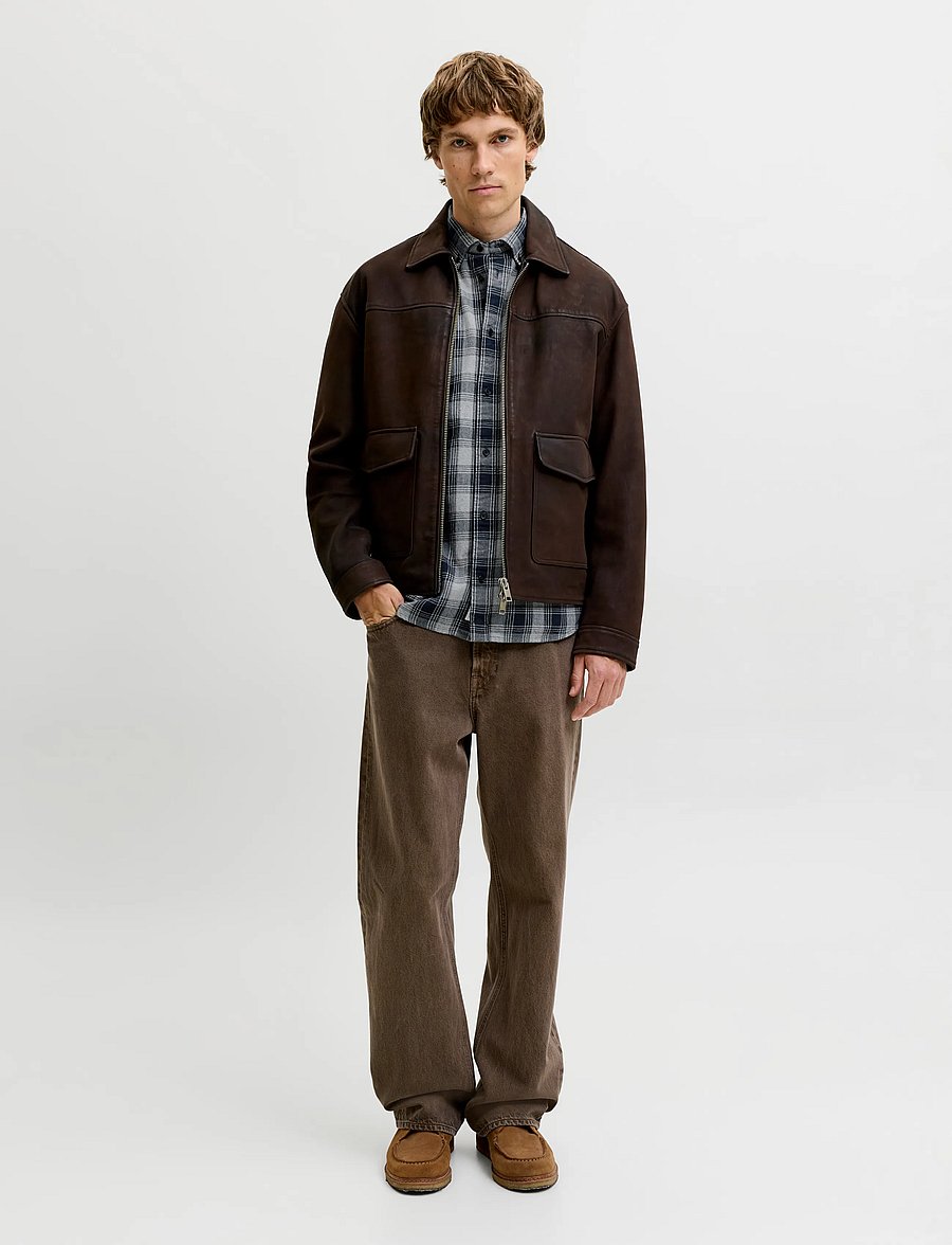 Jack & Jones - JPRBLUHARVEY CHECK L/S SHIRT SN - flanellsärgid - dark navy - 3