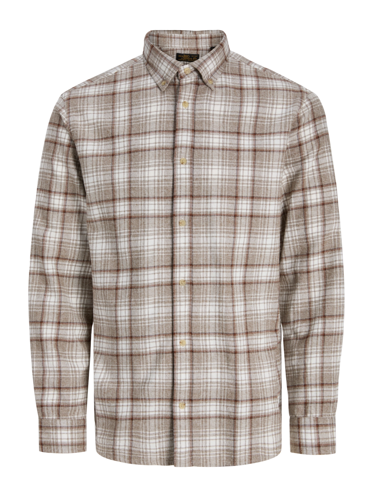 Jack & Jones - JPRBLUHARVEY CHECK L/S SHIRT SN - flanellsärgid - plaza taupe - 1