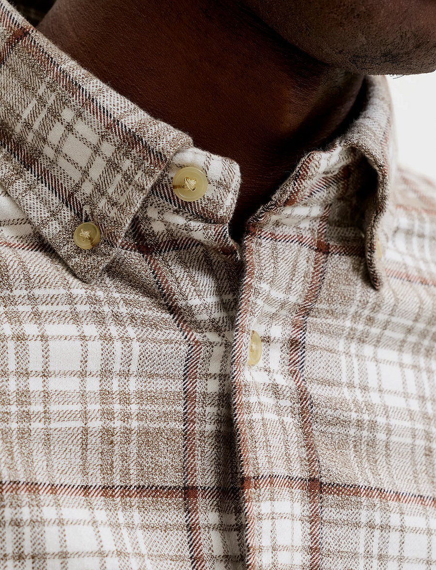 Jack & Jones - JPRBLUHARVEY CHECK L/S SHIRT SN - flanellsärgid - plaza taupe - 5
