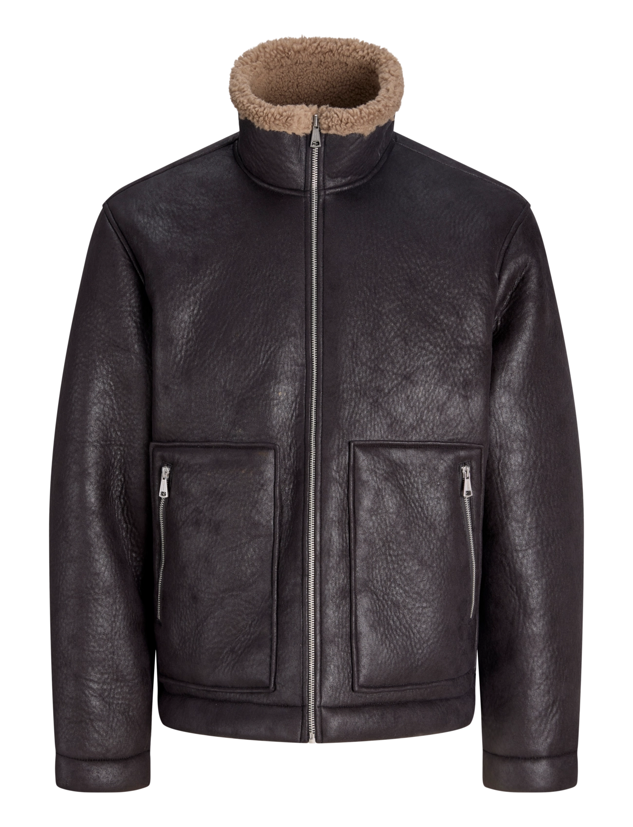 Jack & Jones JORSALAMANCO FLIGHT JACKET SN - Clothing - BLACK / black
