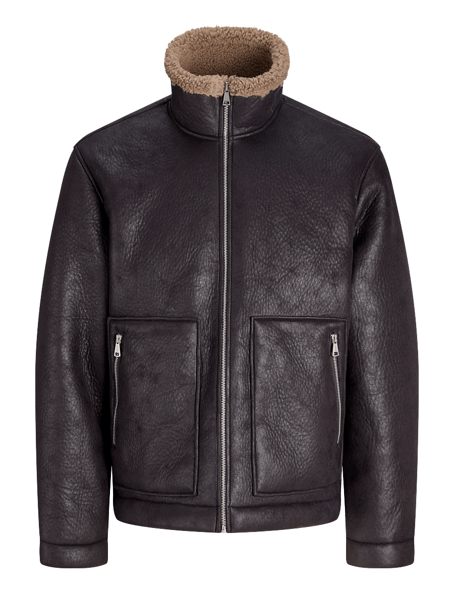 Jack & Jones - JORSALAMANCO FLIGHT JACKET SN - black - 0