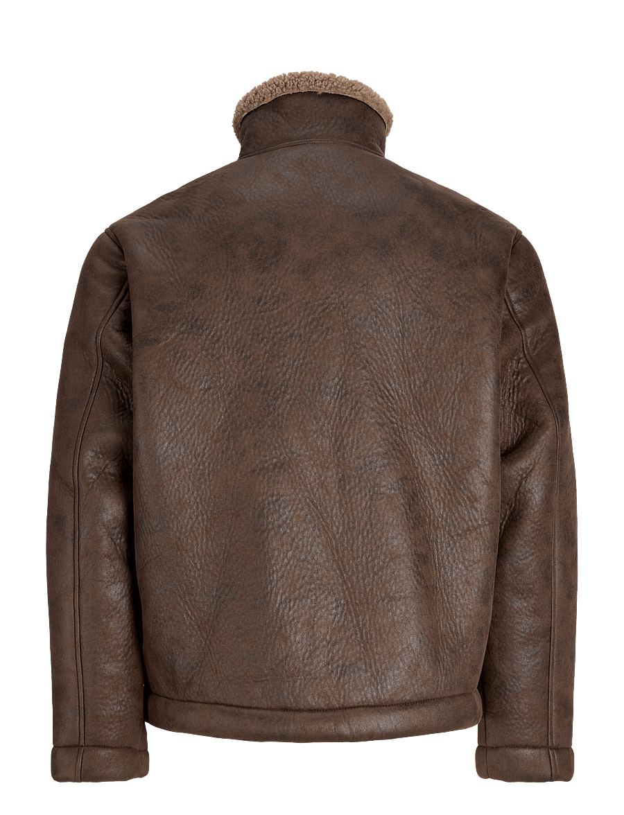 Jack & Jones - JORSALAMANCO FLIGHT JACKET SN - fall jackets - chocolate brown - 2