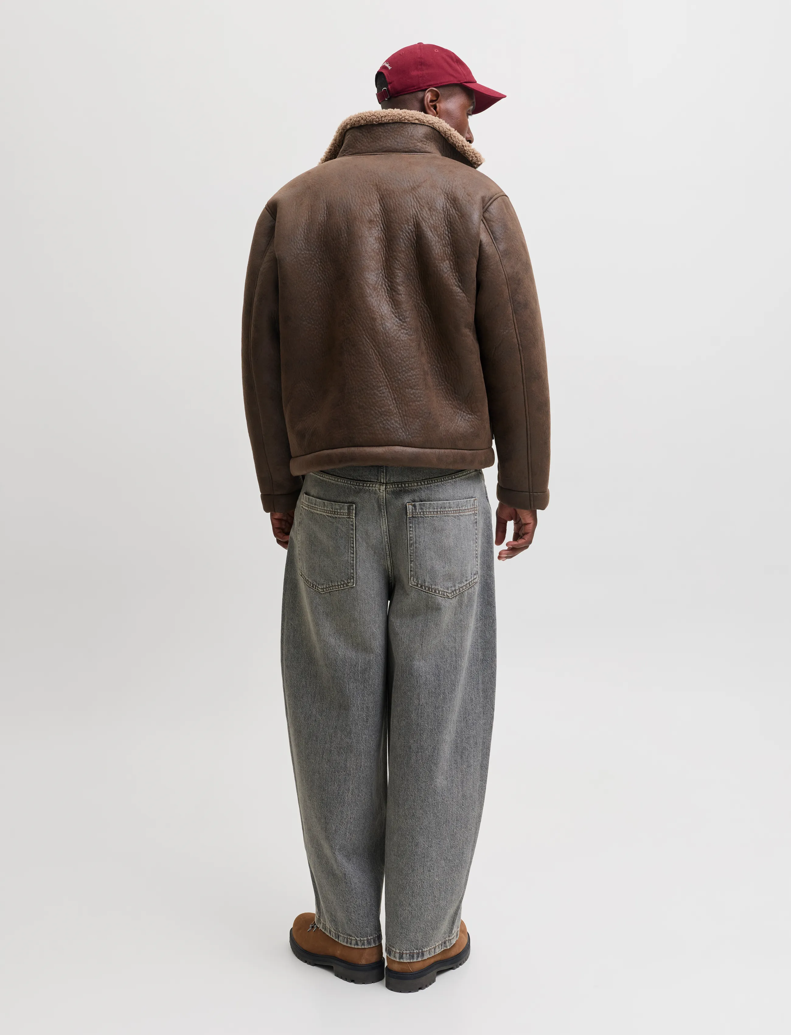 Jack & Jones - JORSALAMANCO FLIGHT JACKET SN - fall jackets - chocolate brown - 3
