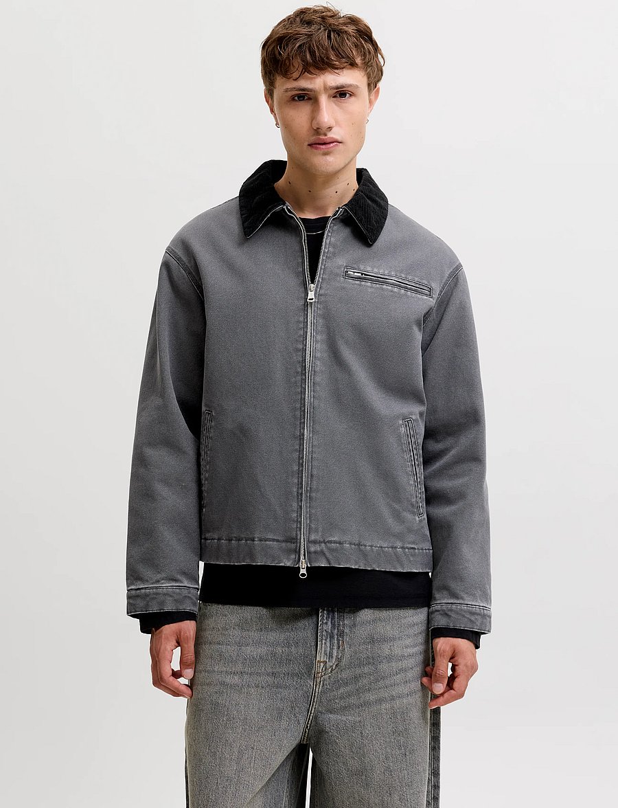 Jack & Jones - JORCHAMBERI WORKER JACKET SN - efterårsjakker - asphalt - 0