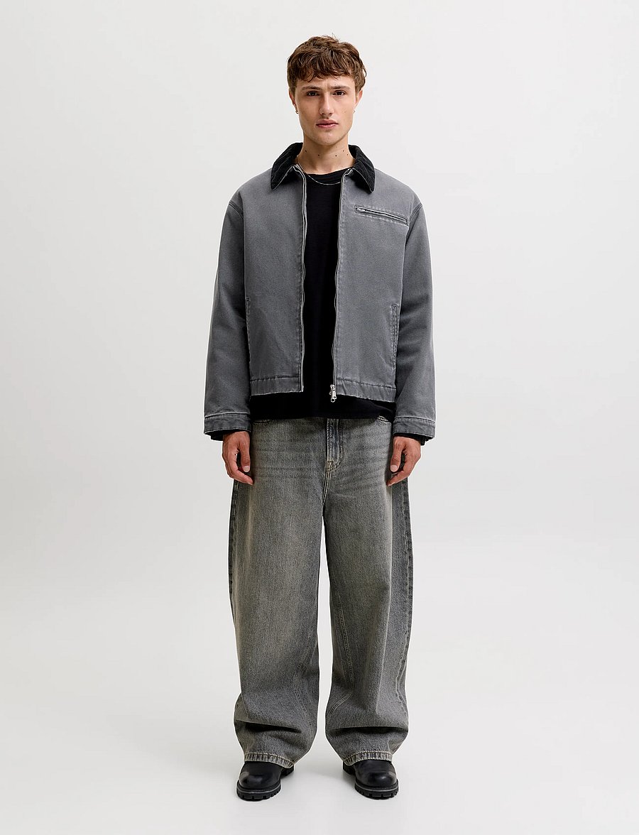 Jack & Jones - JORCHAMBERI WORKER JACKET SN - efterårsjakker - asphalt - 4