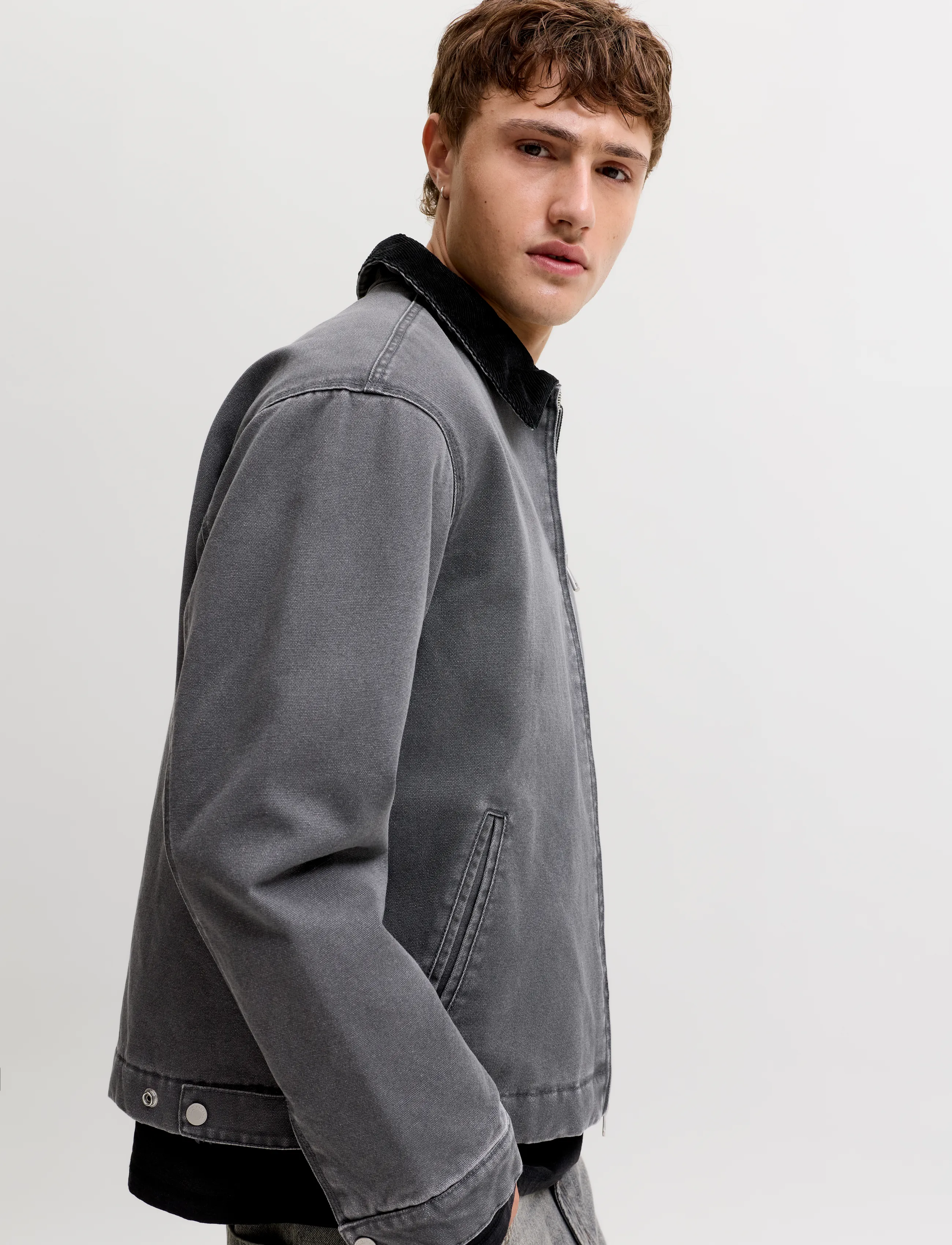 Jack & Jones - JORCHAMBERI WORKER JACKET SN - efterårsjakker - asphalt - 5