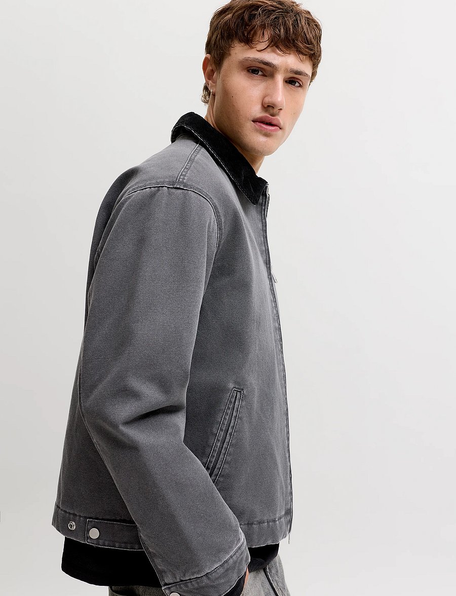 Jack & Jones - JORCHAMBERI WORKER JACKET SN - efterårsjakker - asphalt - 5