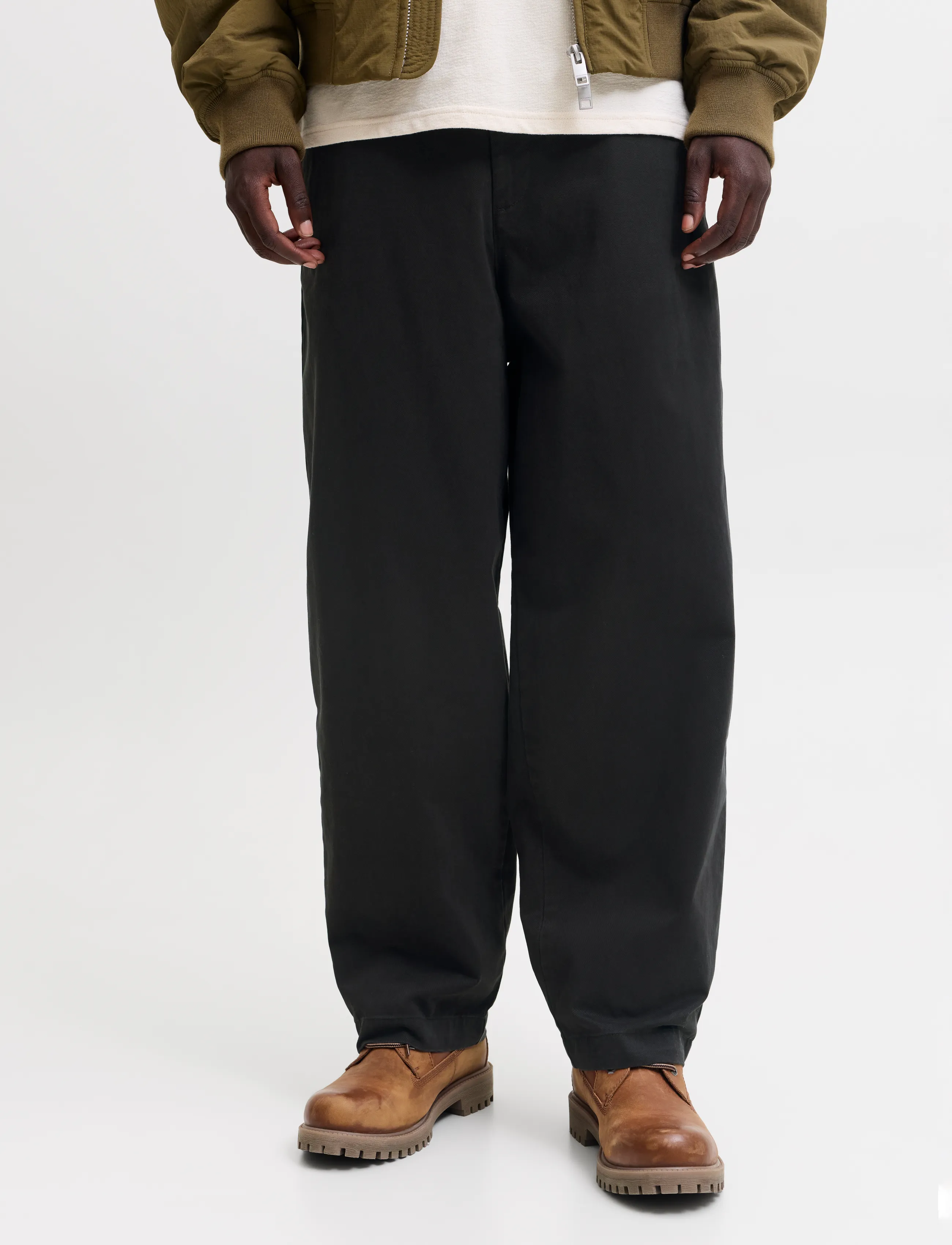 Jack & Jones JPSTEVAN ELVARO JOGGER NOOS - Chino-püksid - BLACK / black