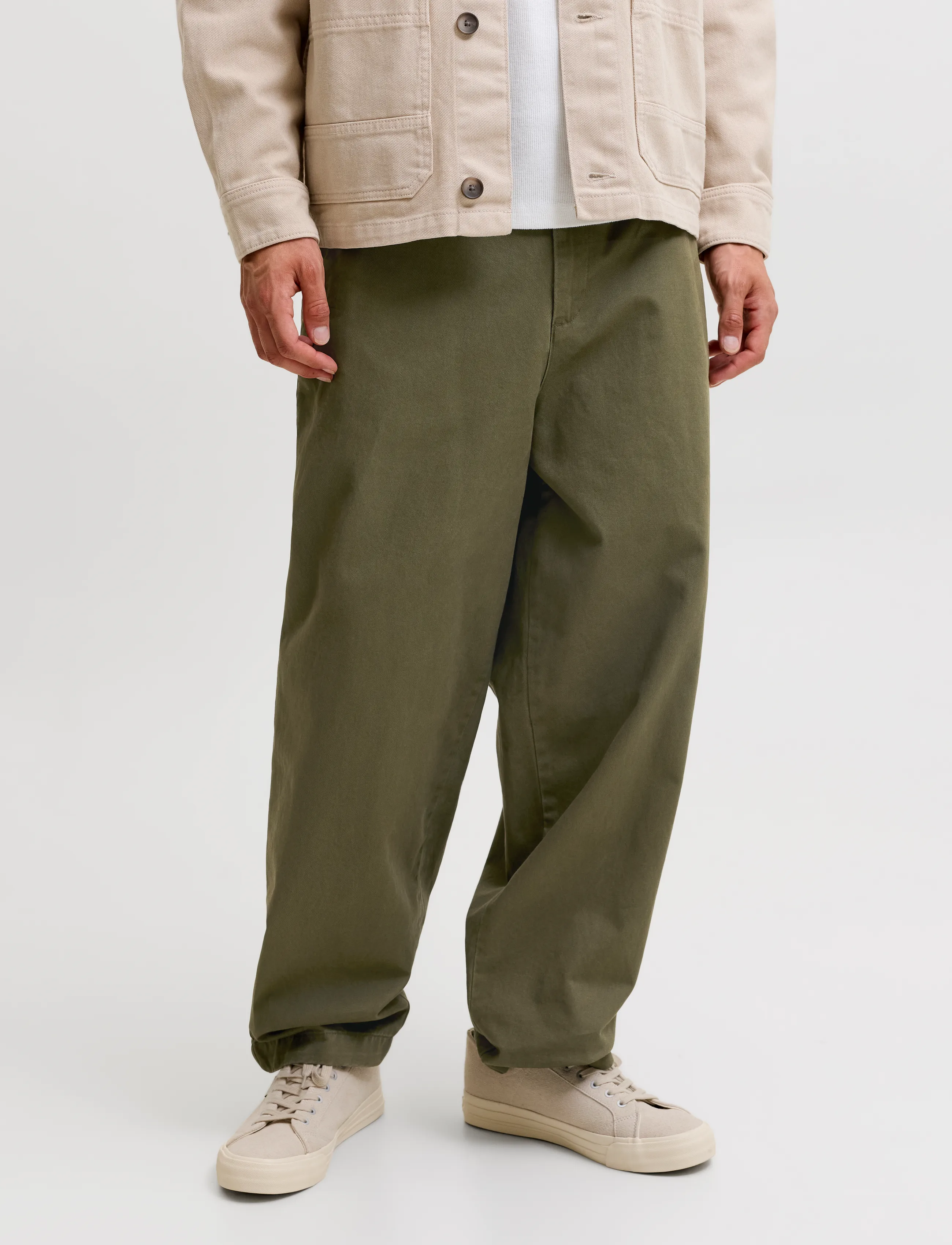 Jack & Jones JPSTEVAN ELVARO JOGGER NOOS - Chinos - IVY GREEN / khaki/green