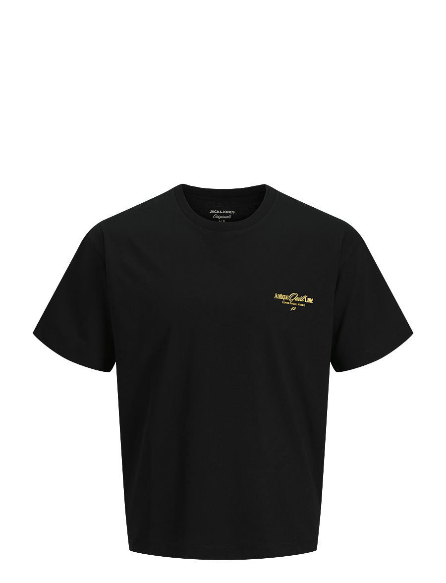 Jack & Jones - JORSALAMANCO PHOTO BACK TEE SS CN SN - kurzärmelige t-shirts - black - 1