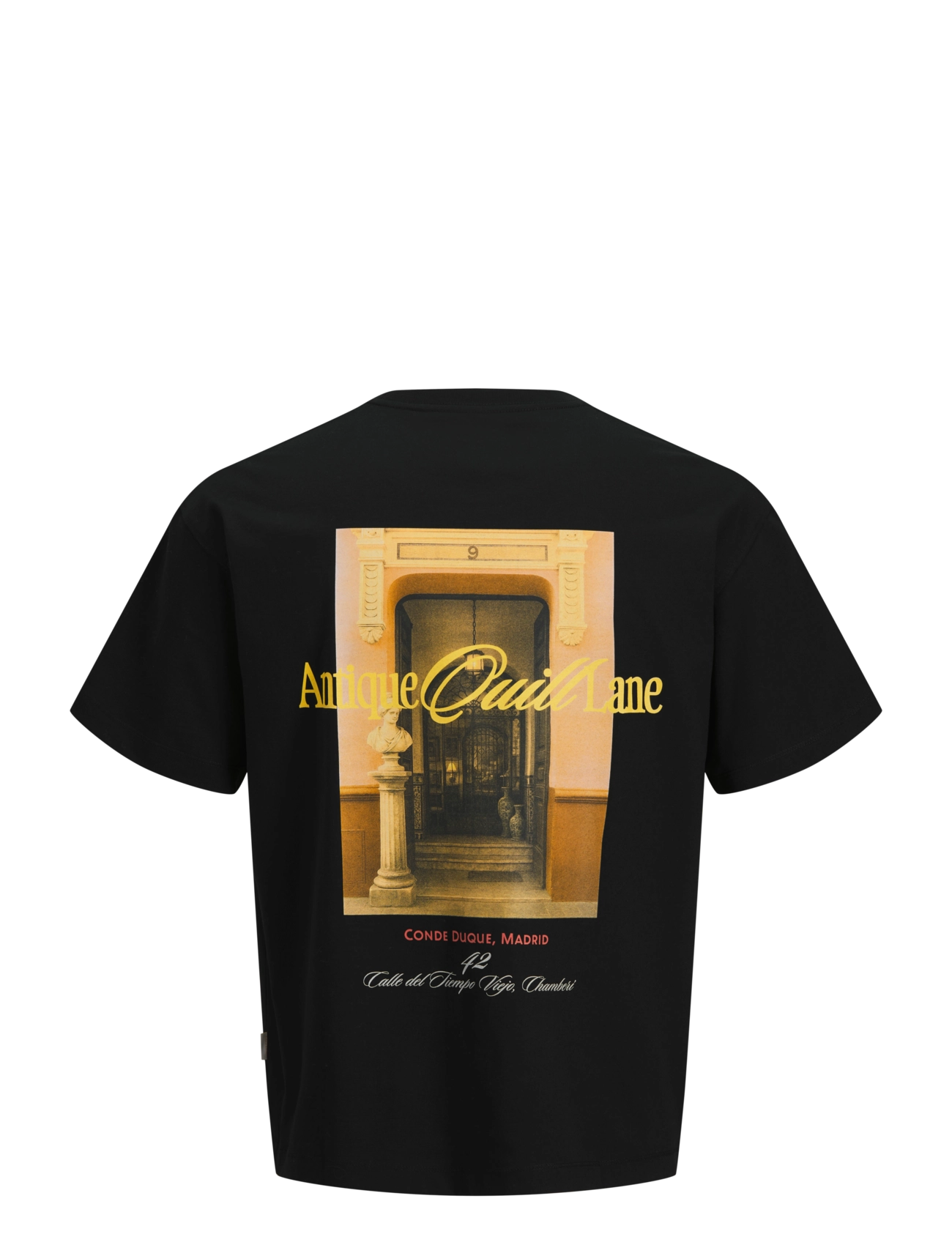 Jack & Jones - JORSALAMANCO PHOTO BACK TEE SS CN SN - kurzärmelige t-shirts - black - 2