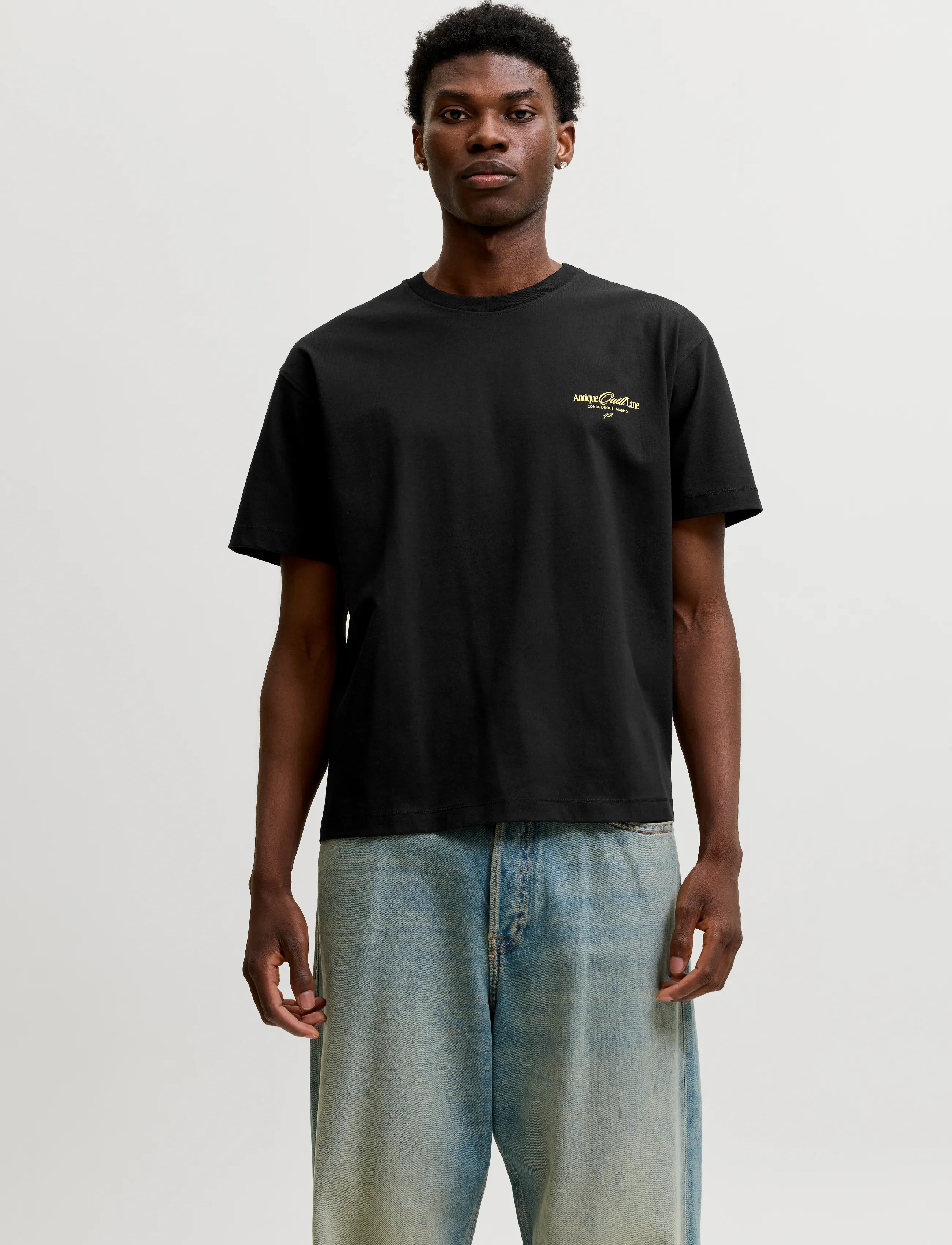 Jack & Jones Jorsalamanco Photo Back Tee Ss Cn Sn, XS, Black, T-Shirts > Kortærmede, Herre