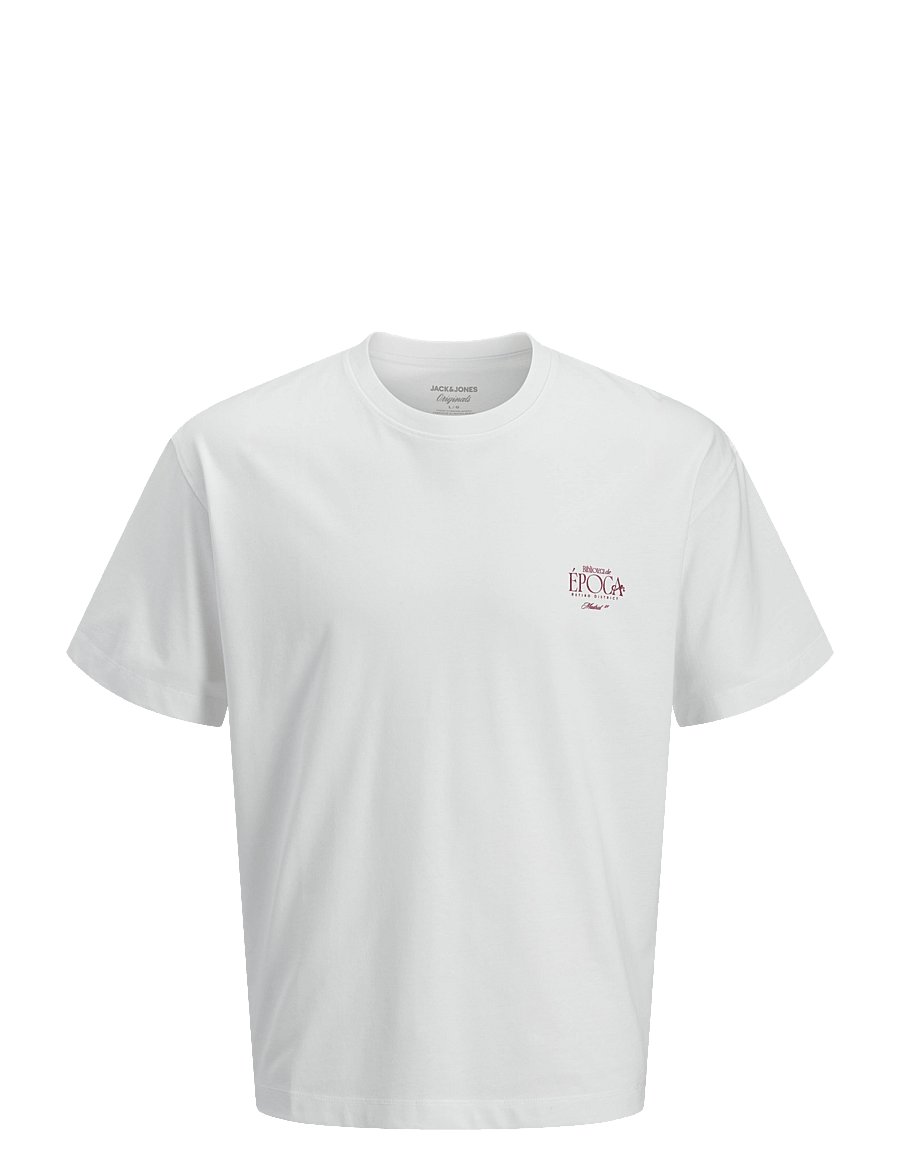 Jack & Jones - JORSALAMANCO PHOTO BACK TEE SS CN SN - kortærmede t-shirts - bright white - 1