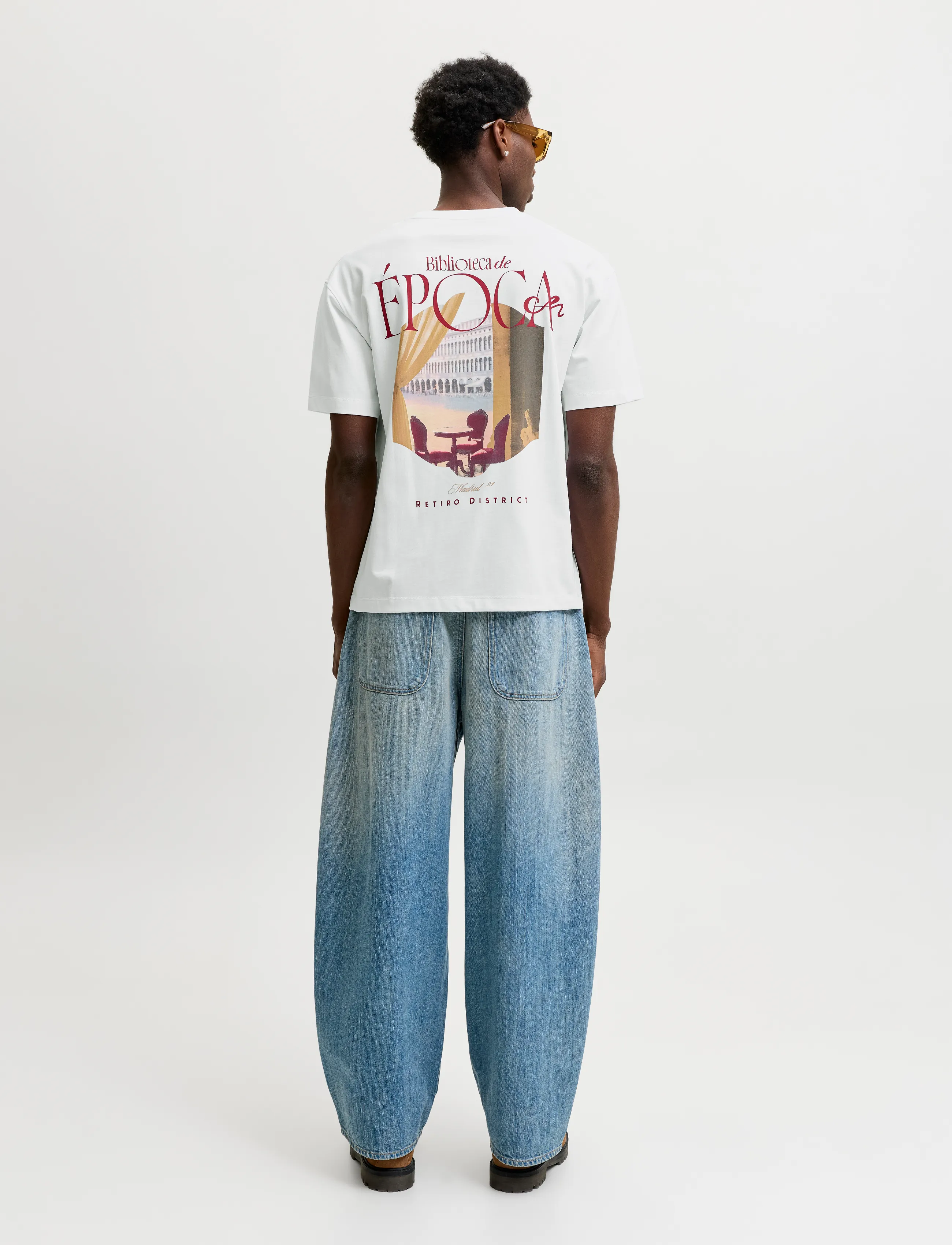 Jack & Jones - JORSALAMANCO PHOTO BACK TEE SS CN SN - kortærmede t-shirts - bright white - 3