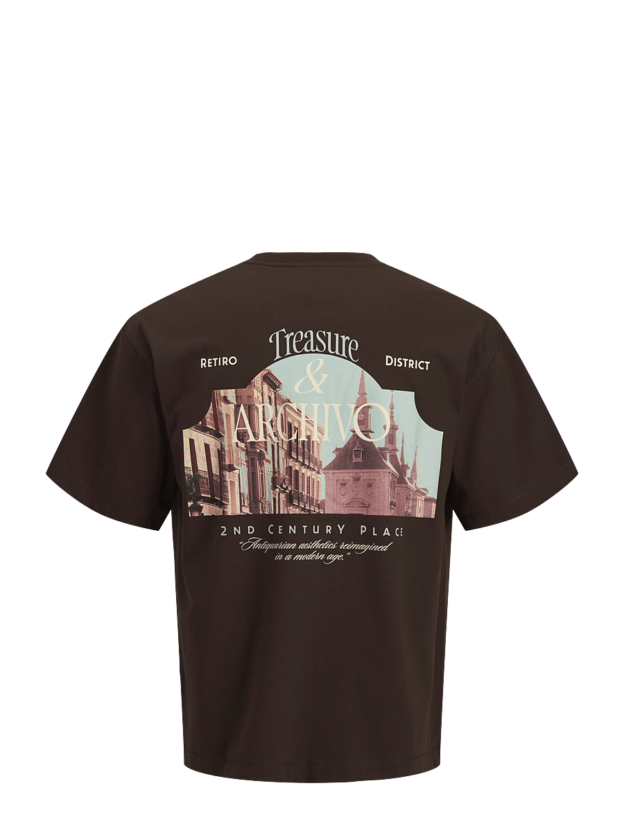 Jack & Jones - JORSALAMANCO PHOTO BACK TEE SS CN SN - kortærmede t-shirts - java - 2