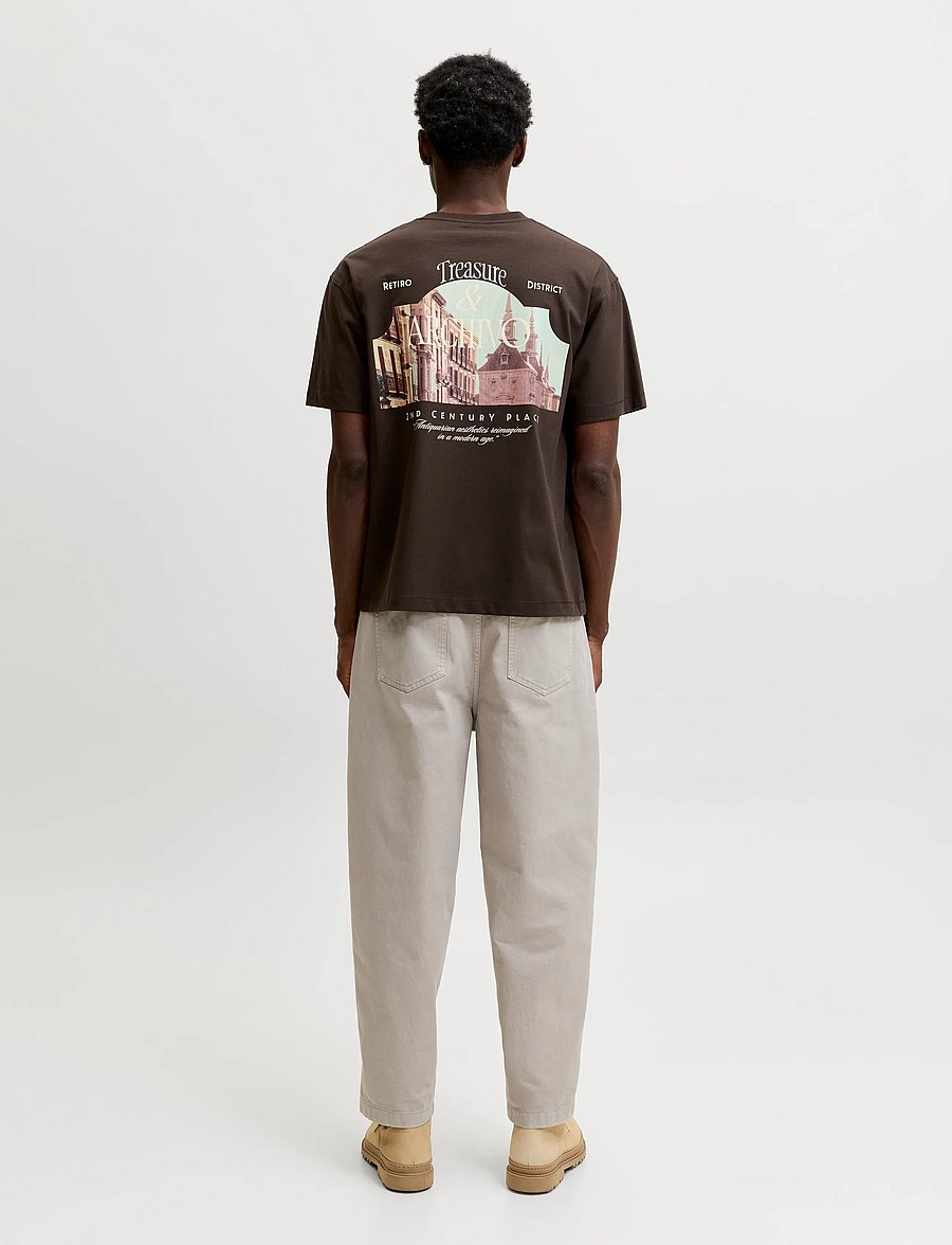 Jack & Jones - JORSALAMANCO PHOTO BACK TEE SS CN SN - kortærmede t-shirts - java - 3