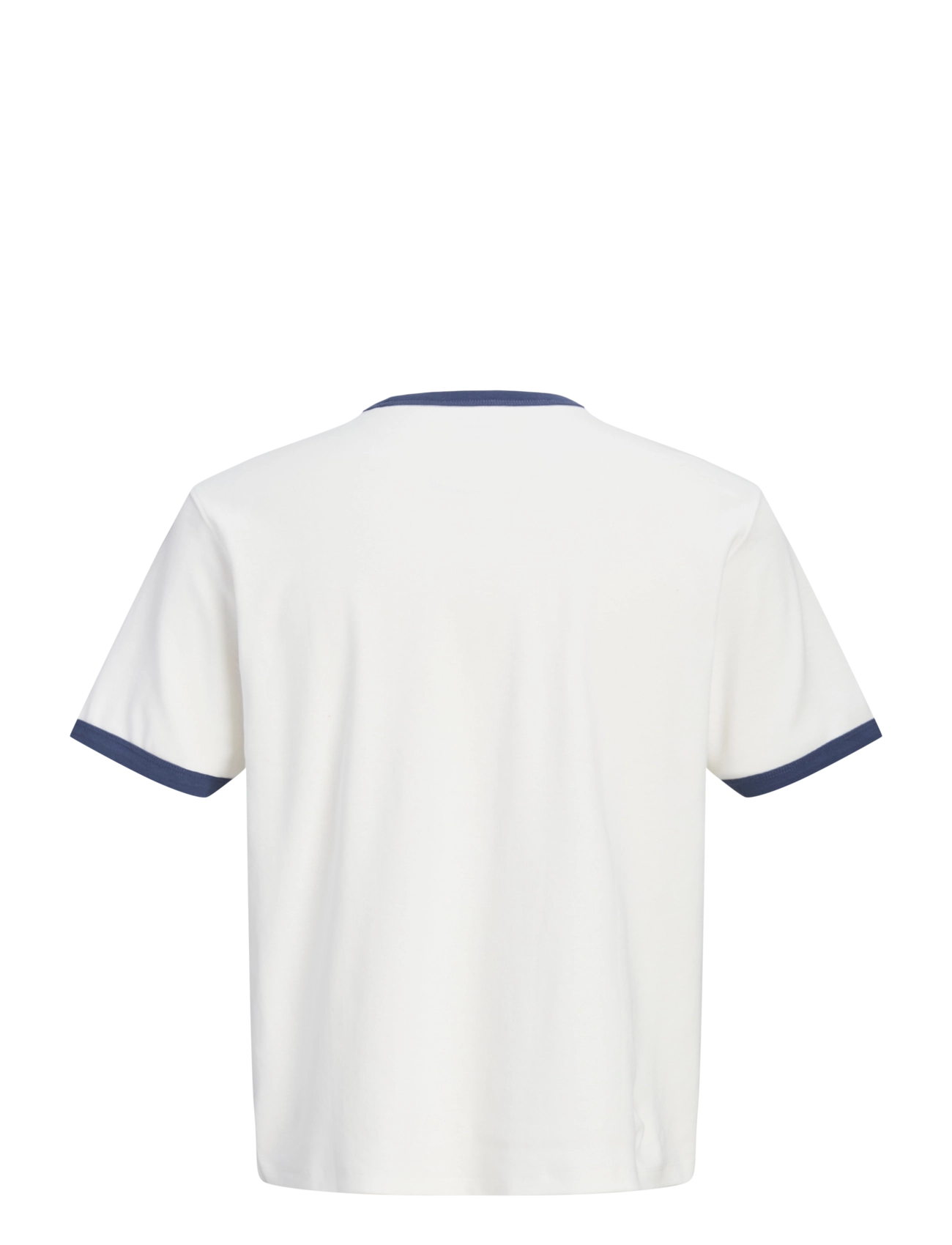 Jack & Jones - JORCHAMBERI RINGER TEE SS CREW NECK - kurzärmelige t-shirts - cloud dancer - 1