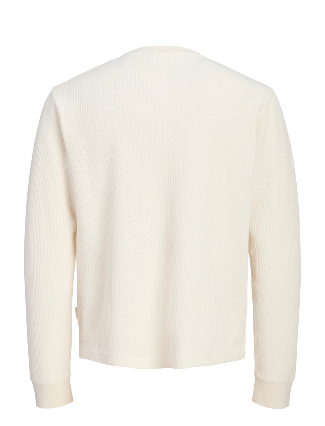 Jack & Jones - JORNORREBRO HENLEY LS TEE SN - långärmade stickade pikétröjor - antique white - 2