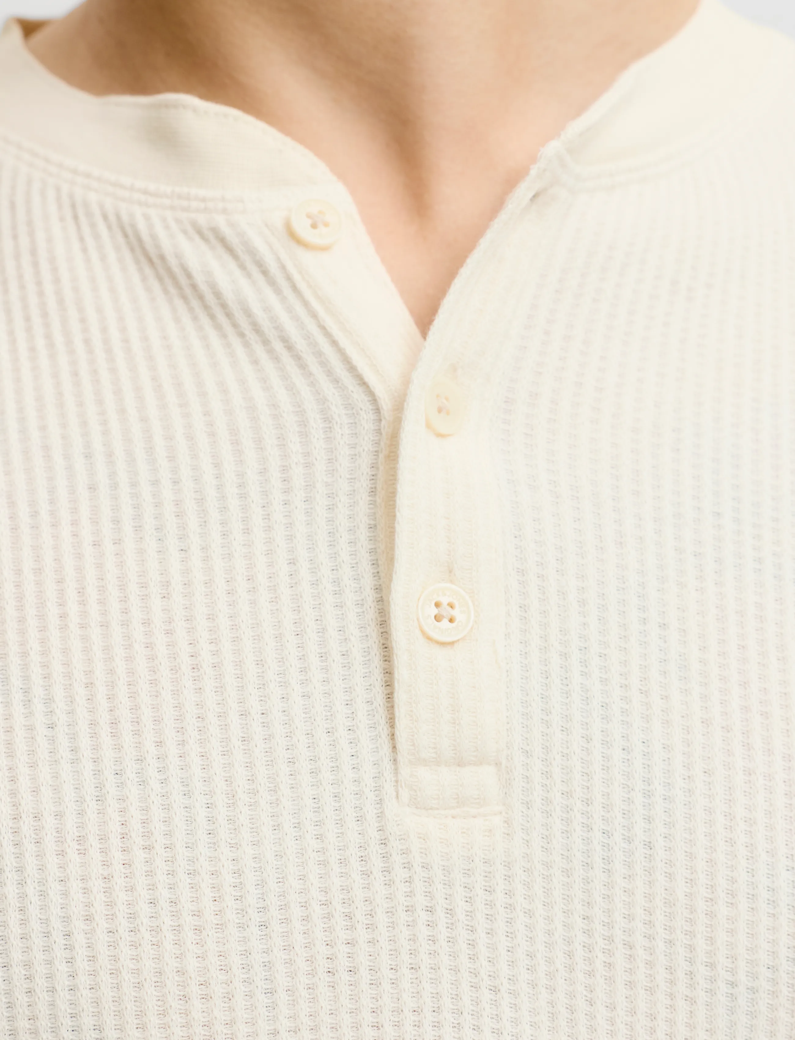 JACK & JONES Jornorrebro Henley Ls Tee Sn t-shirts herr – bild 4