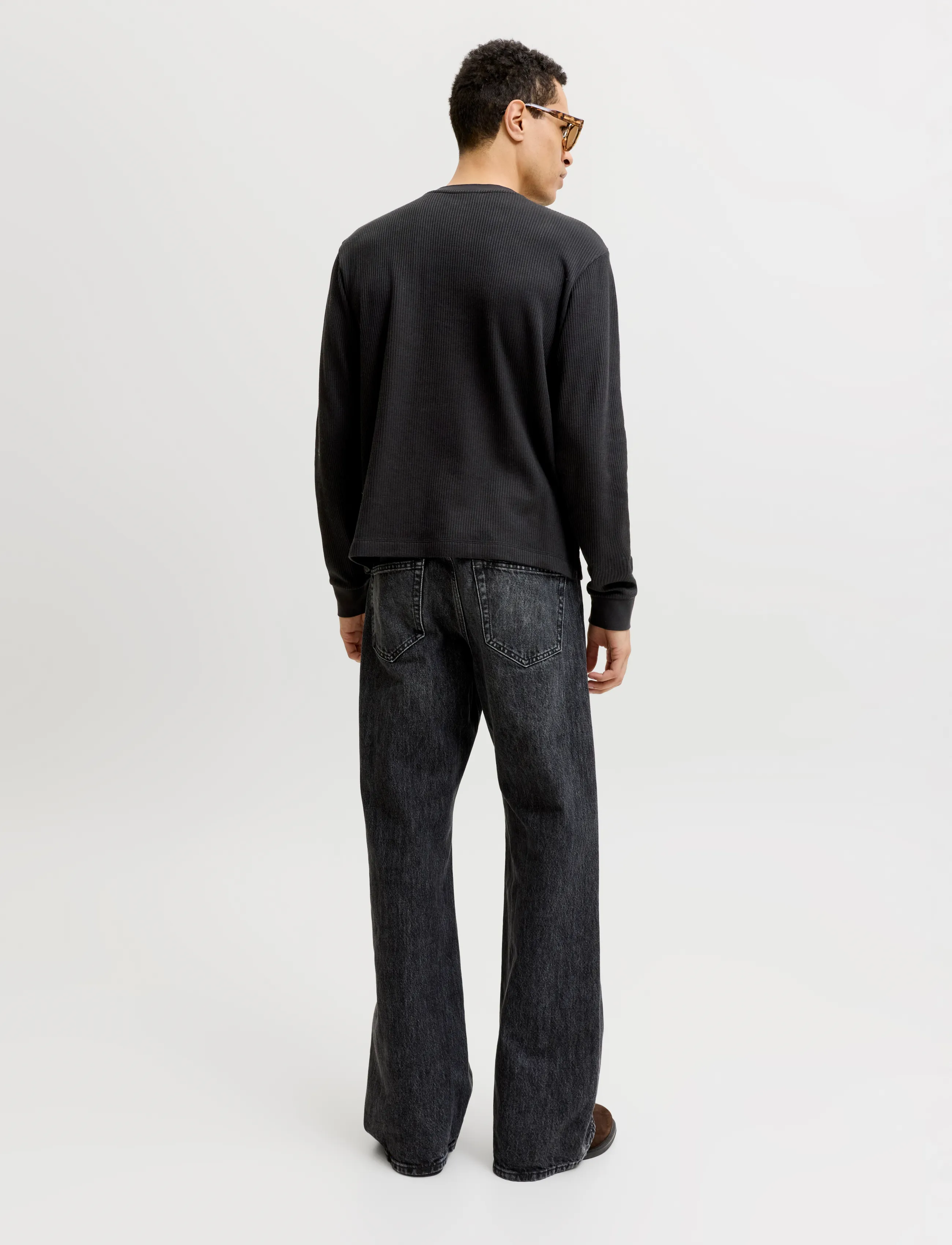 Jack & Jones - JORNORREBRO HENLEY LS TEE SN - black - 3