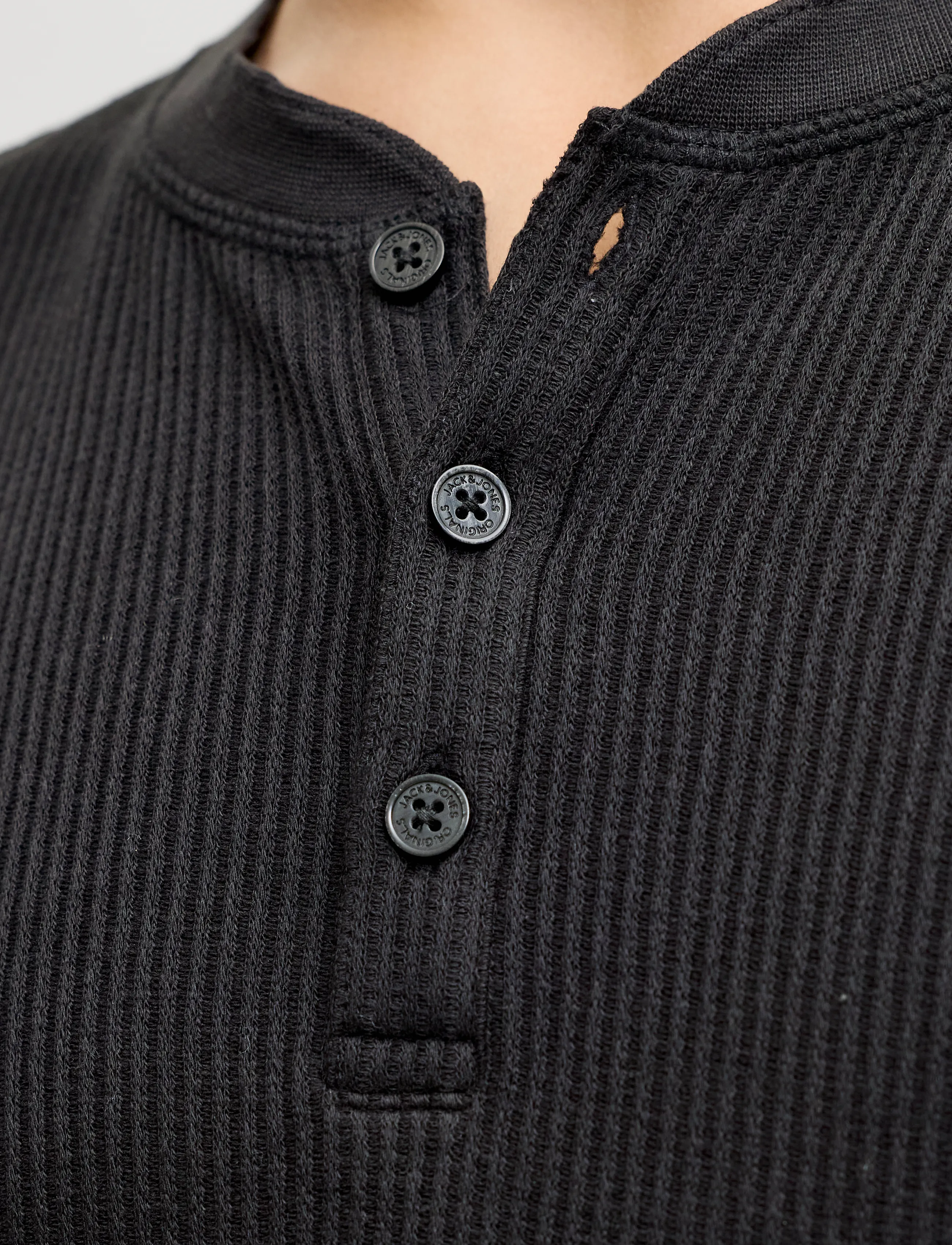 JACK & JONES Jornorrebro Henley Ls Tee Sn t-shirts herr – bild 6