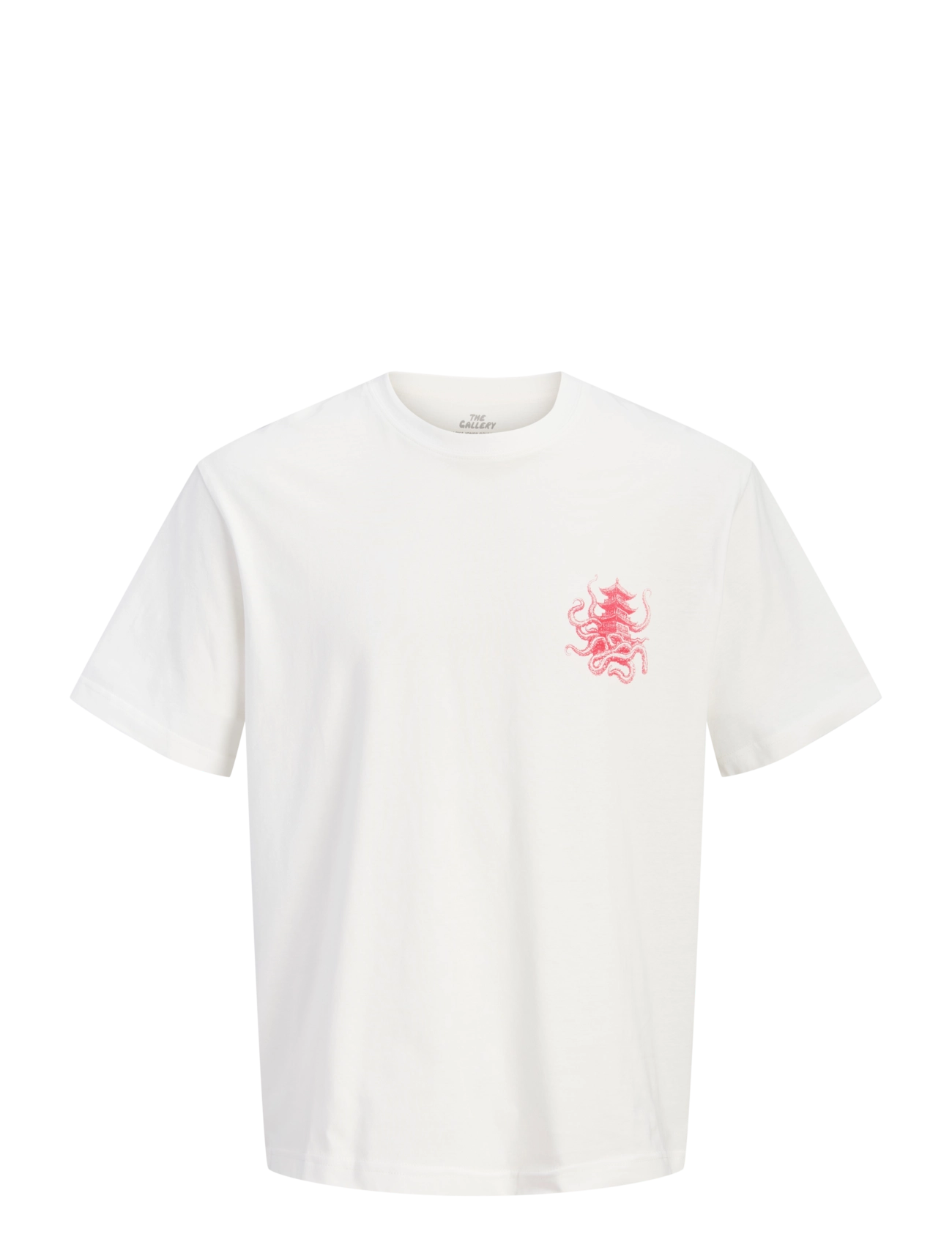 Jack & Jones JORJAPAN BACK TEE SS CREW NECK TG - Looks for less - CLOUD DANCER / cream