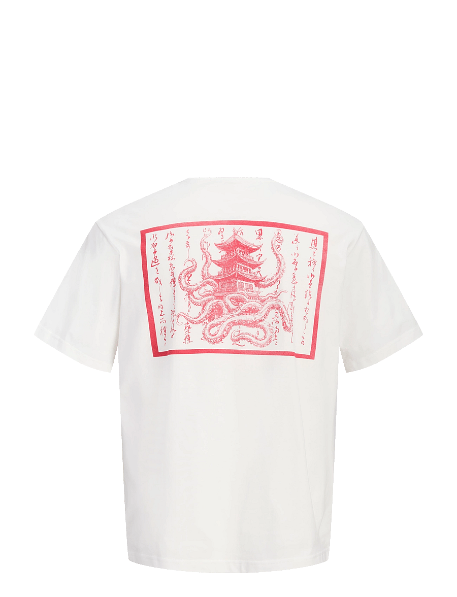Jack & Jones - JORJAPAN BACK TEE SS CREW NECK TG - cloud dancer - 1