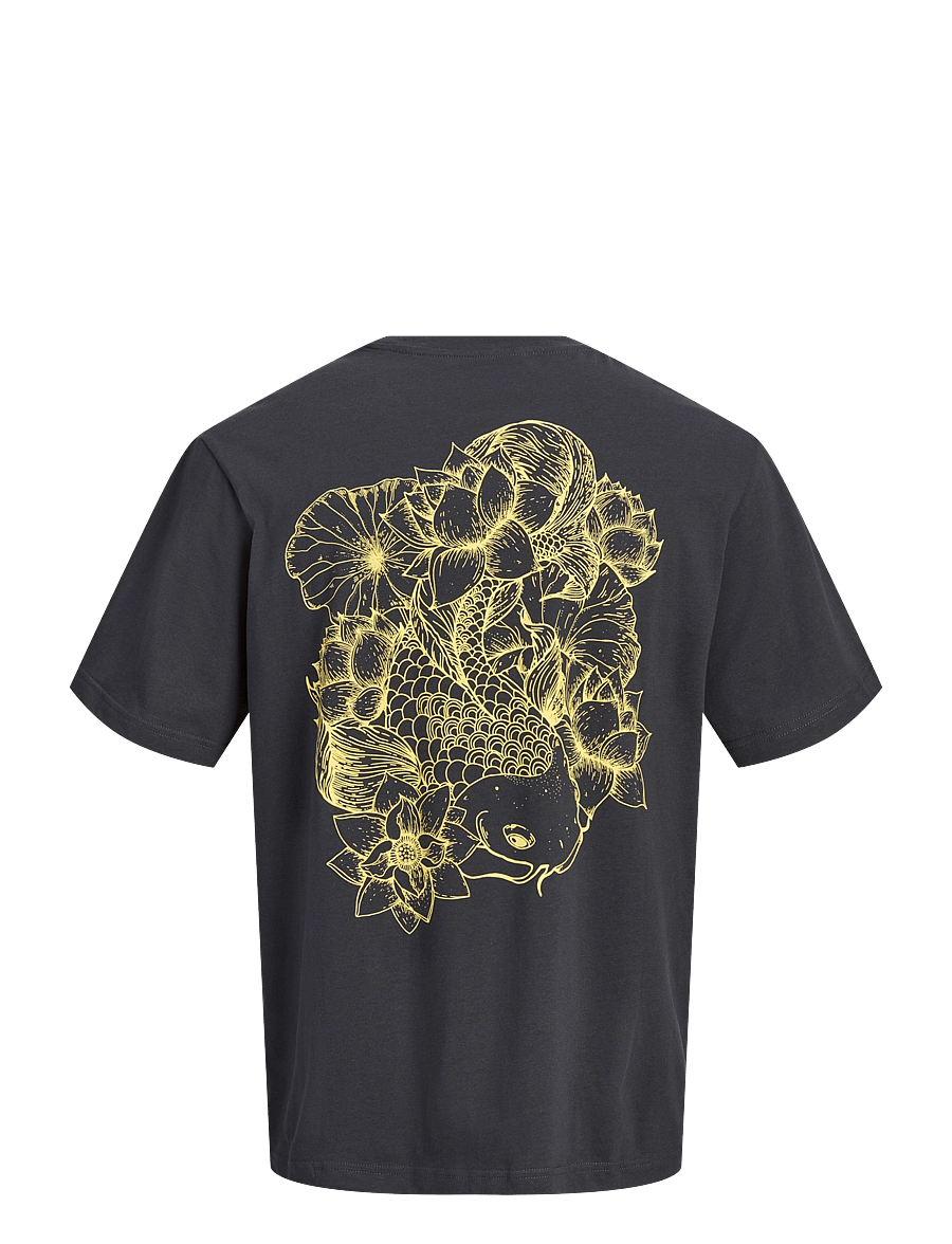 Jack & Jones - JORJAPAN BACK TEE SS CREW NECK TG - kortærmede t-shirts - phantom - 1
