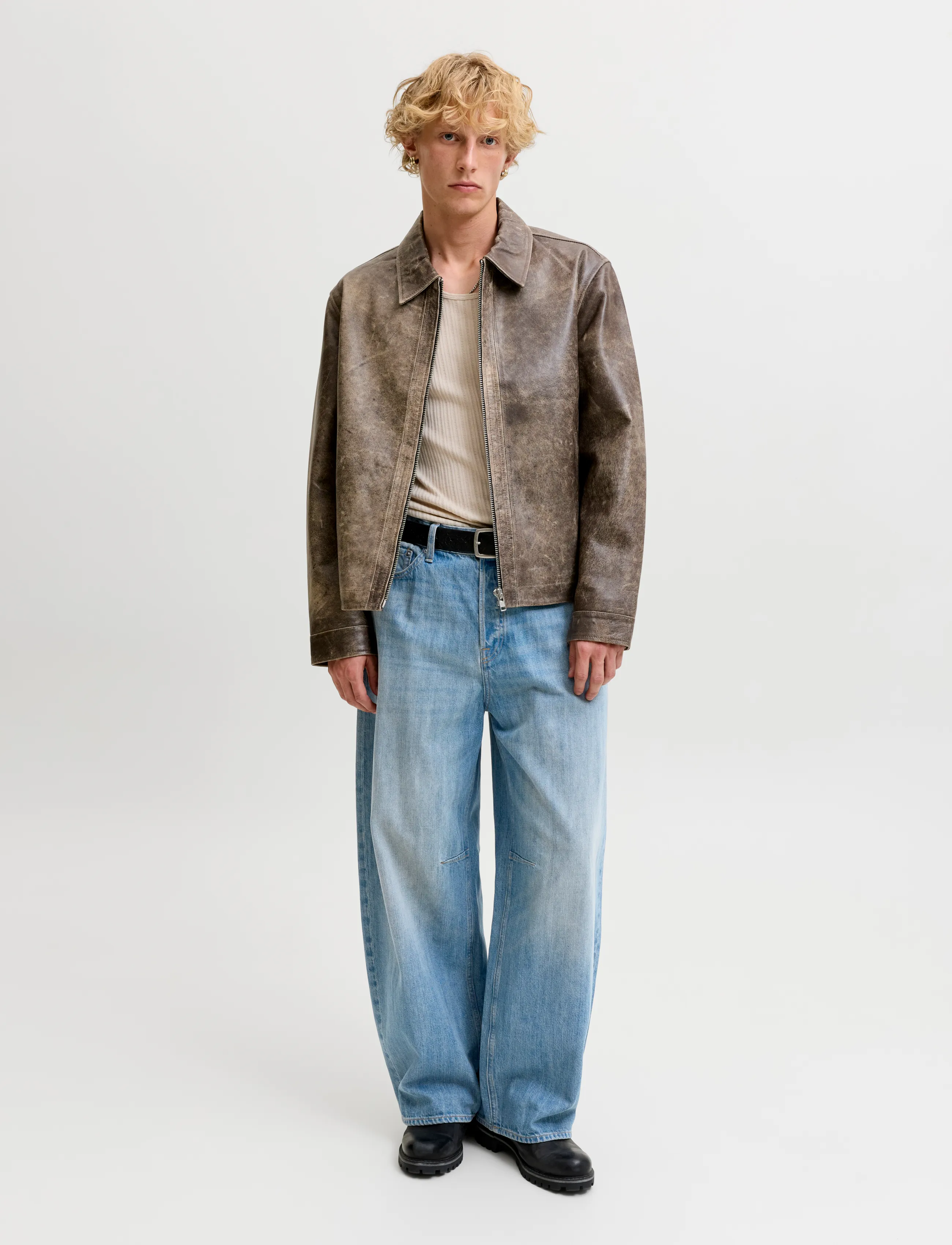 Jack & Jones - JJIJOEY JJJADEN SBD 624 LN - loose jeans - blue denim - 4