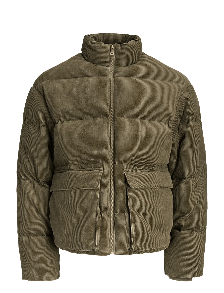 Jack & Jones - JORNORREBRO CORDUROY PUFFER JACKET BF - winterjacken - deep depths - 1