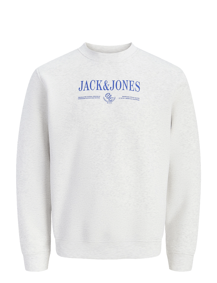 Jack & Jones - JORFREDERIKSBERG BRANDING SWEAT CN FST - kollektioner - bright white - 0