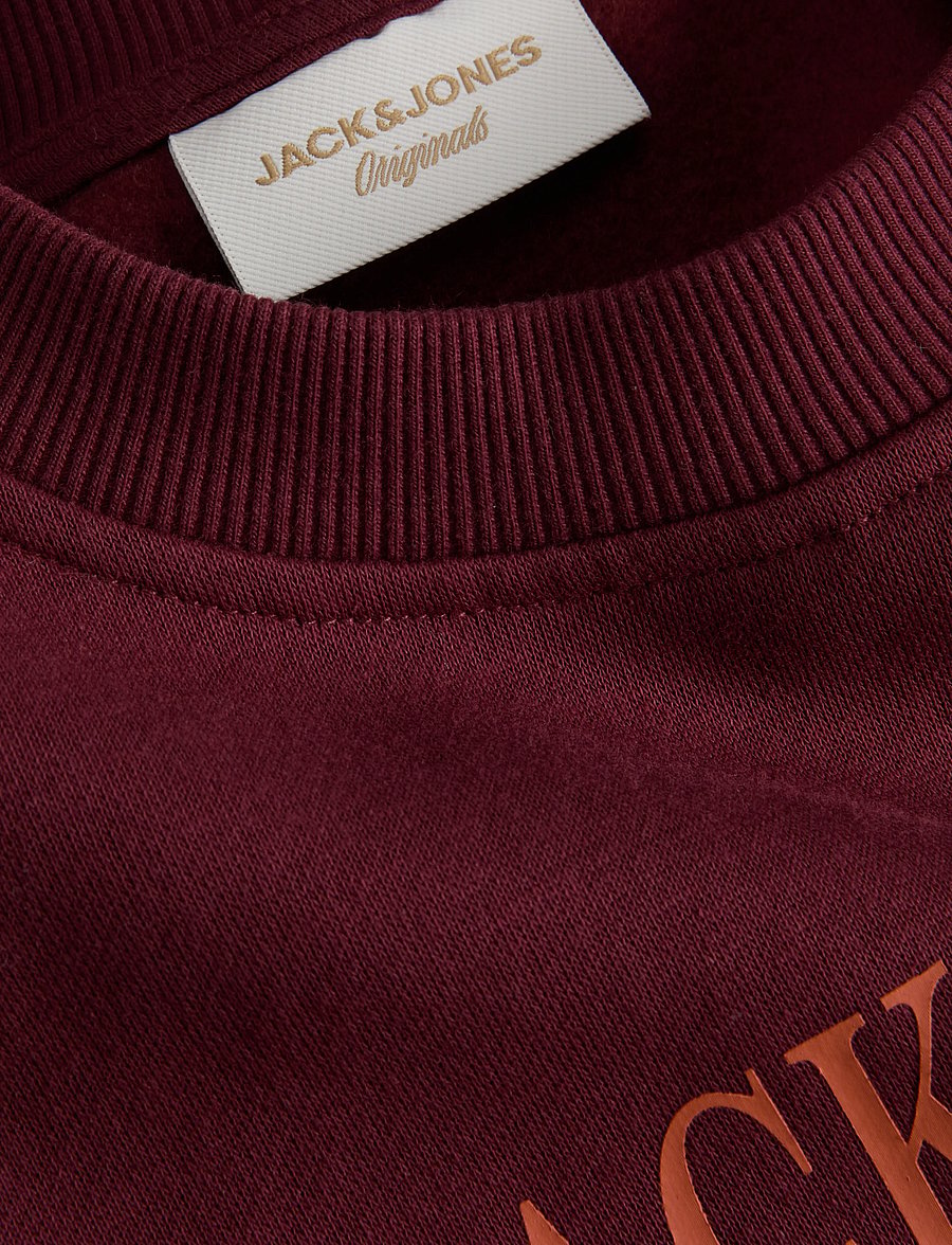 Jack & Jones - JORFREDERIKSBERG BRANDING SWEAT CN FST - sweatshirts - chocolate truffle - 2
