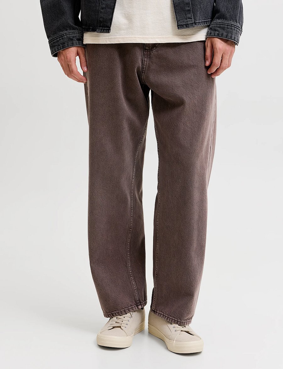 Jack & Jones - JPSTALEX ANTONIO ORIGINAL PANTS SN - weite jeans - ganache - 0