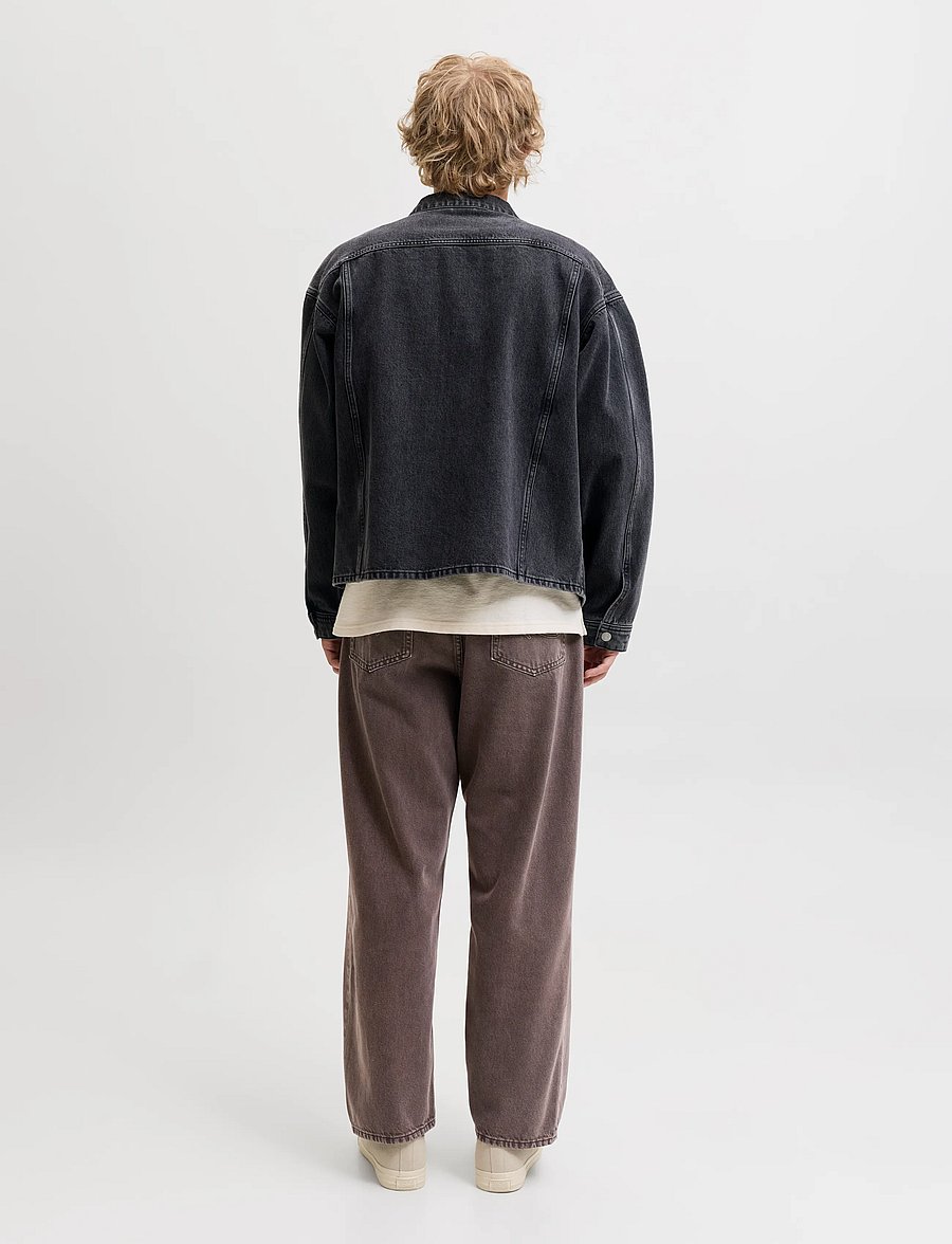 Jack & Jones - JPSTALEX ANTONIO ORIGINAL PANTS SN - weite jeans - ganache - 3