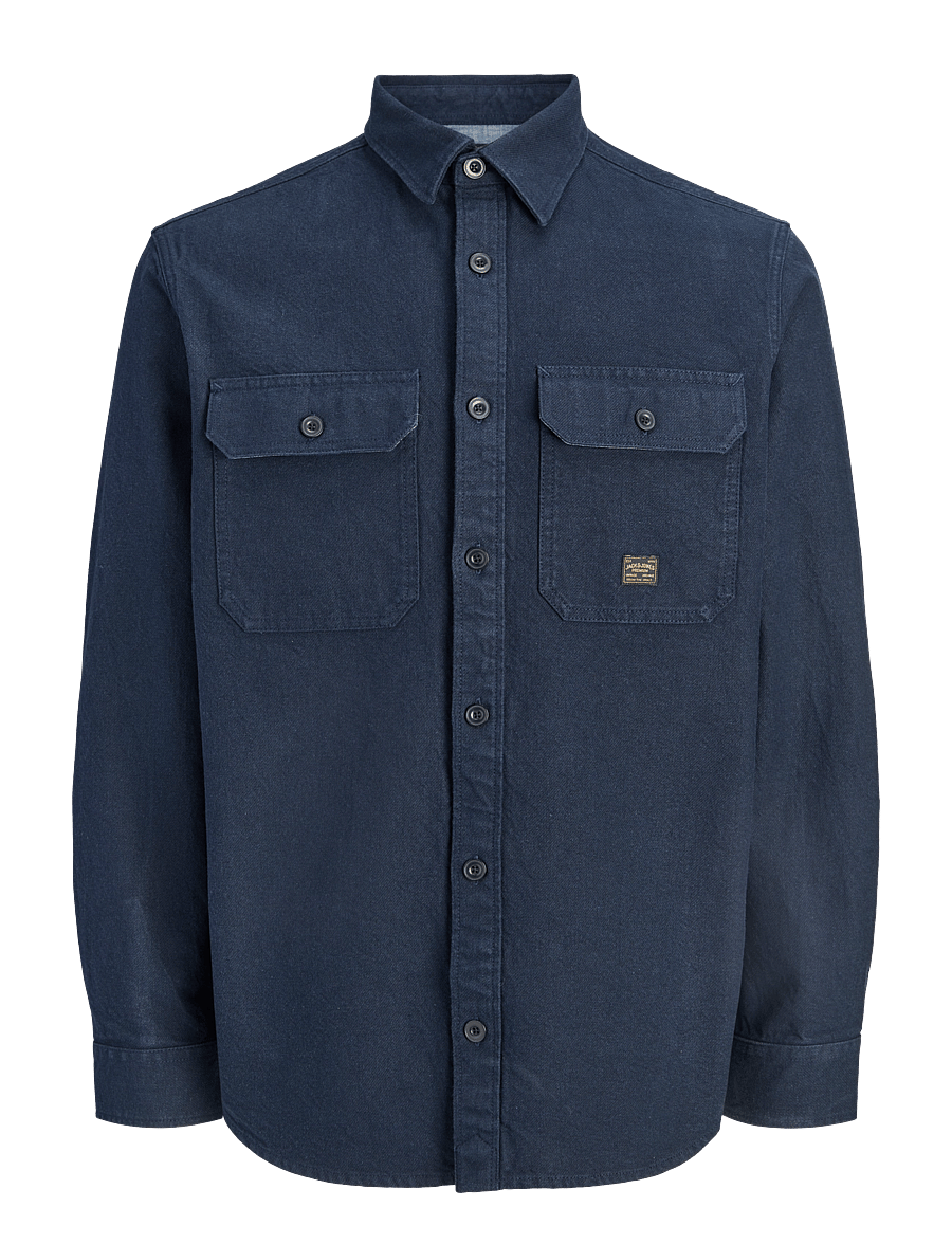 Jack & Jones - JPRBLUIVY SOLID L/S OVERSHIRT SN - kollektsioonid - insignia blue - 0