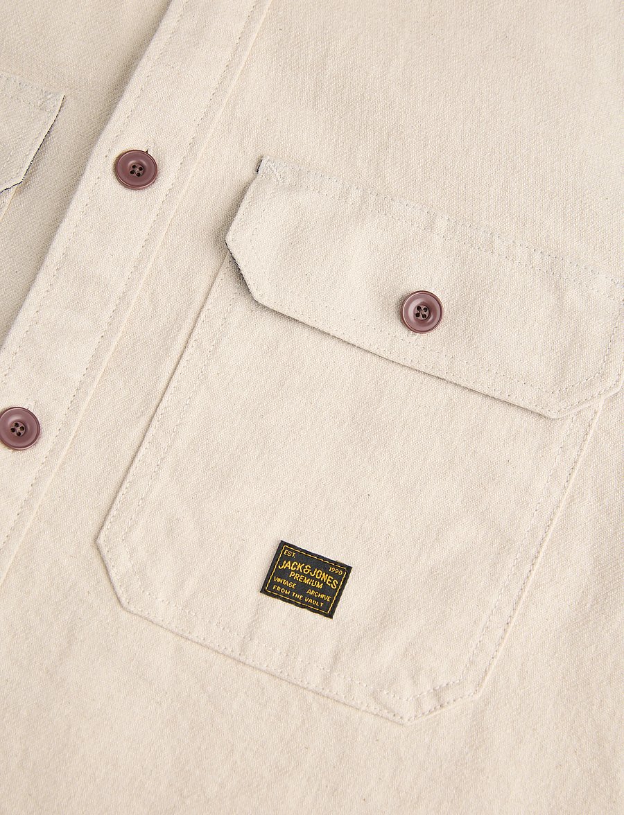 Jack & Jones - JPRBLUIVY SOLID L/S OVERSHIRT SN - Überhemden - plaza taupe - 2
