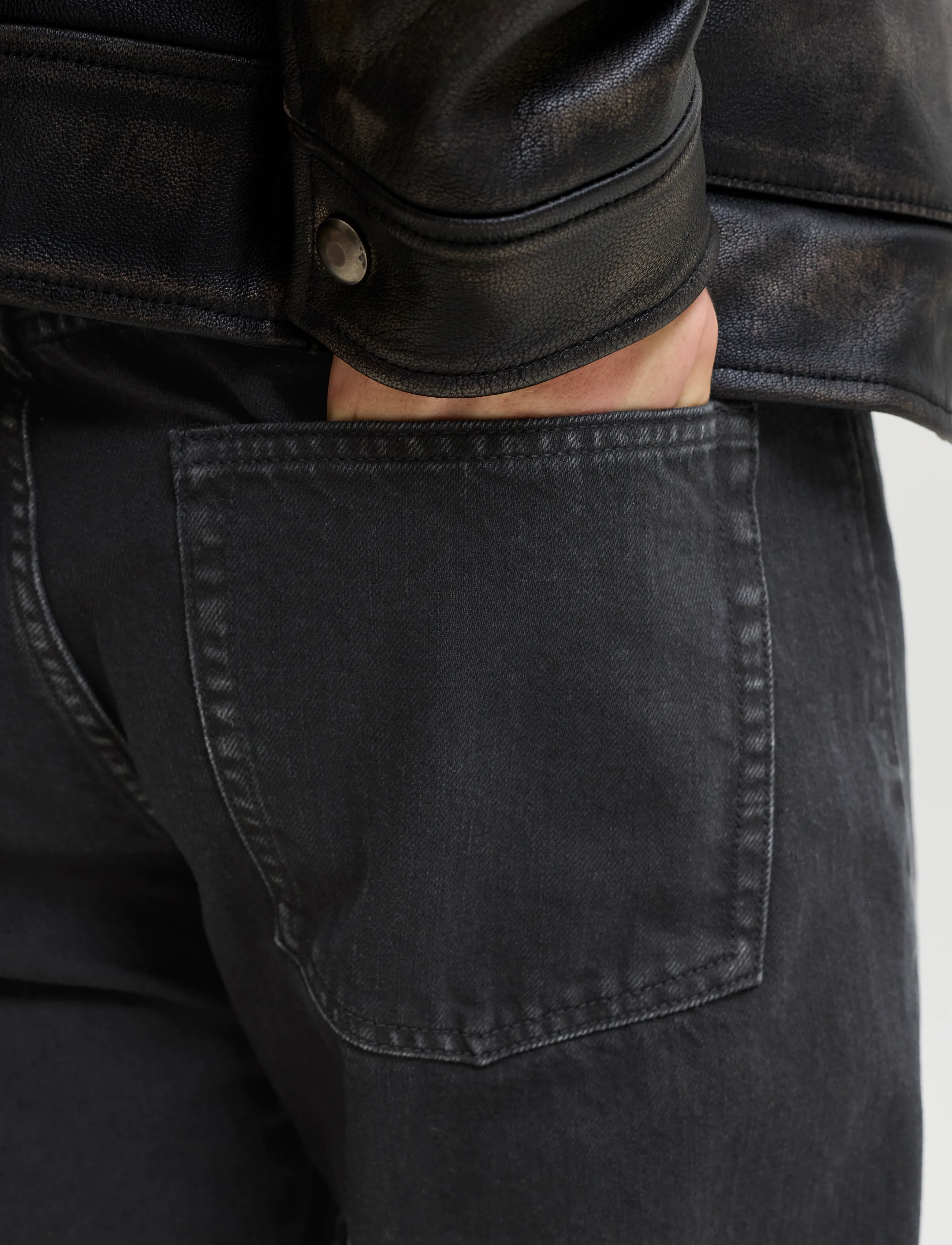 Jack & Jones - JJITED JJCLASSIC SQ 487 NOOS - regular jeans - black denim - 5