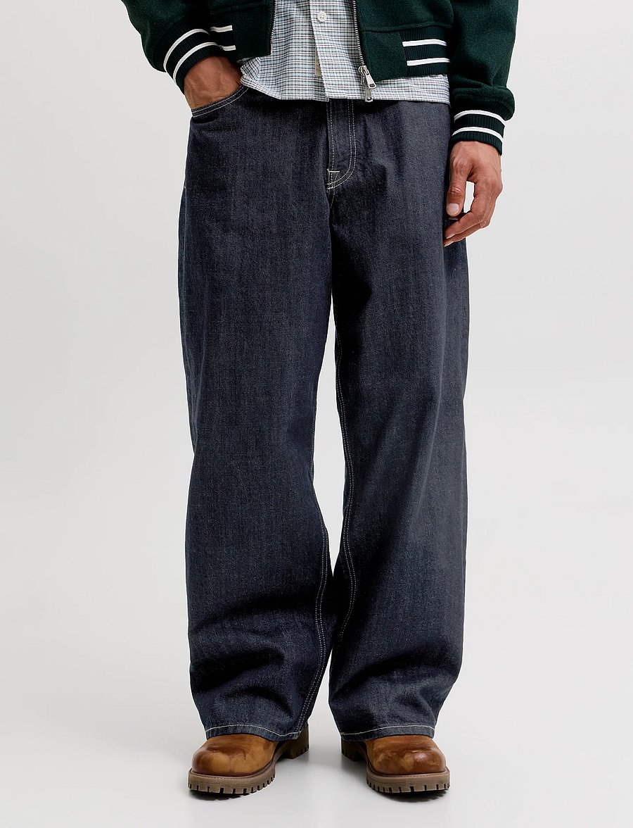 Jack & Jones - JJIDAVE JJCLASSIC AKM 132 SN - weite jeans - blue denim - 0