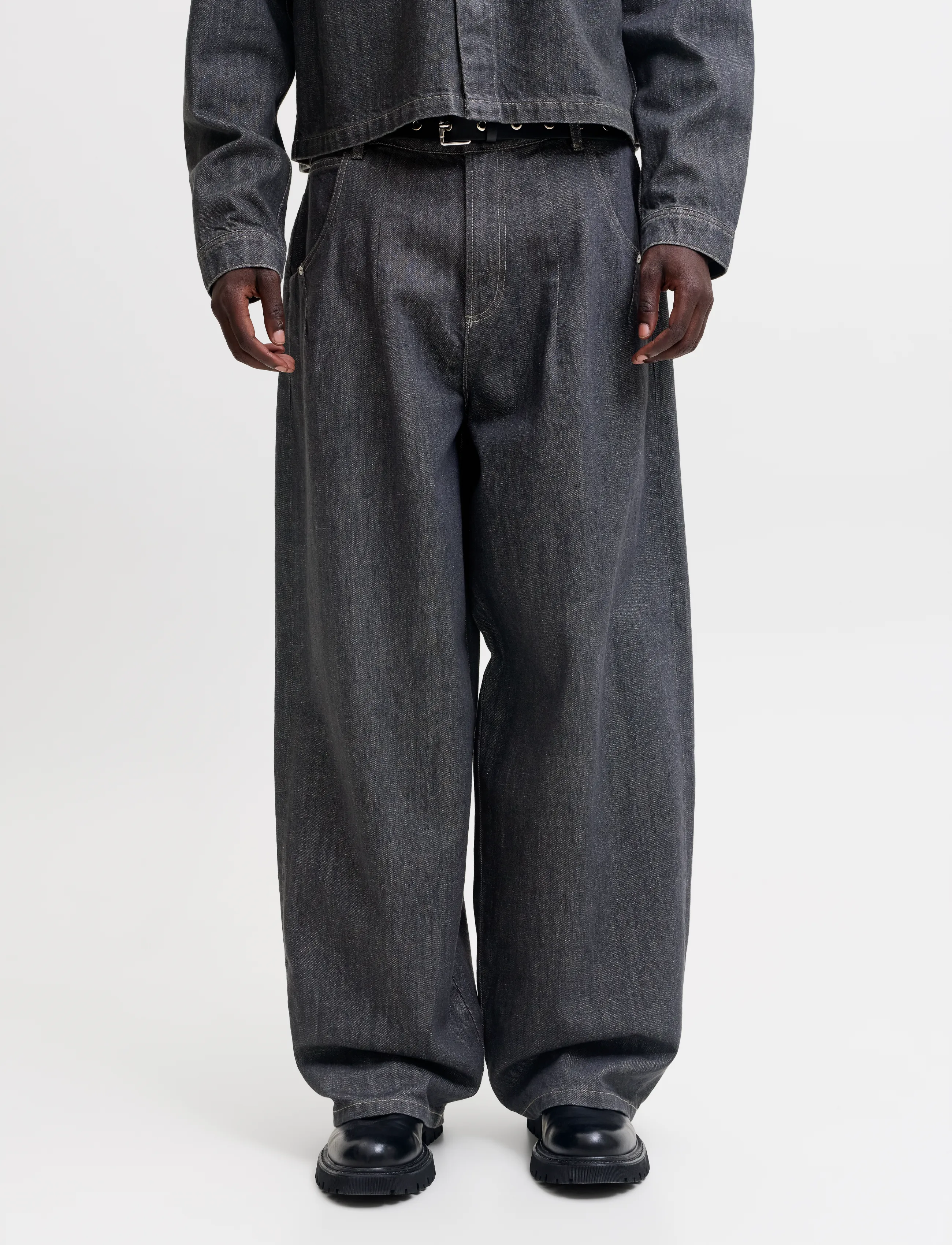 Jack & Jones JJIJOEY JJBOLT AKM 726 - Loose jeans - GREY DENIM / grey