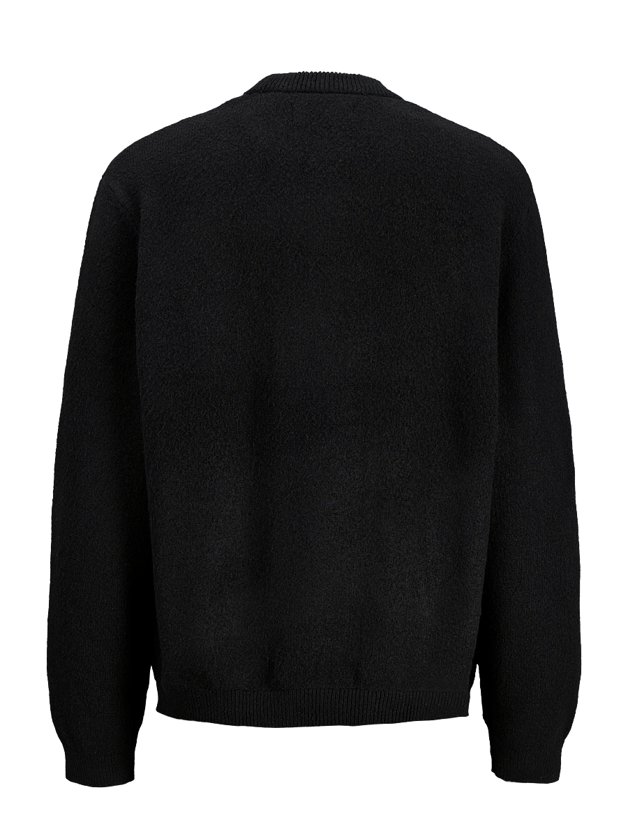 Jack & Jones - JCOLEGACY KNIT JACQUARD CREW NECK - rundhals - black - 2