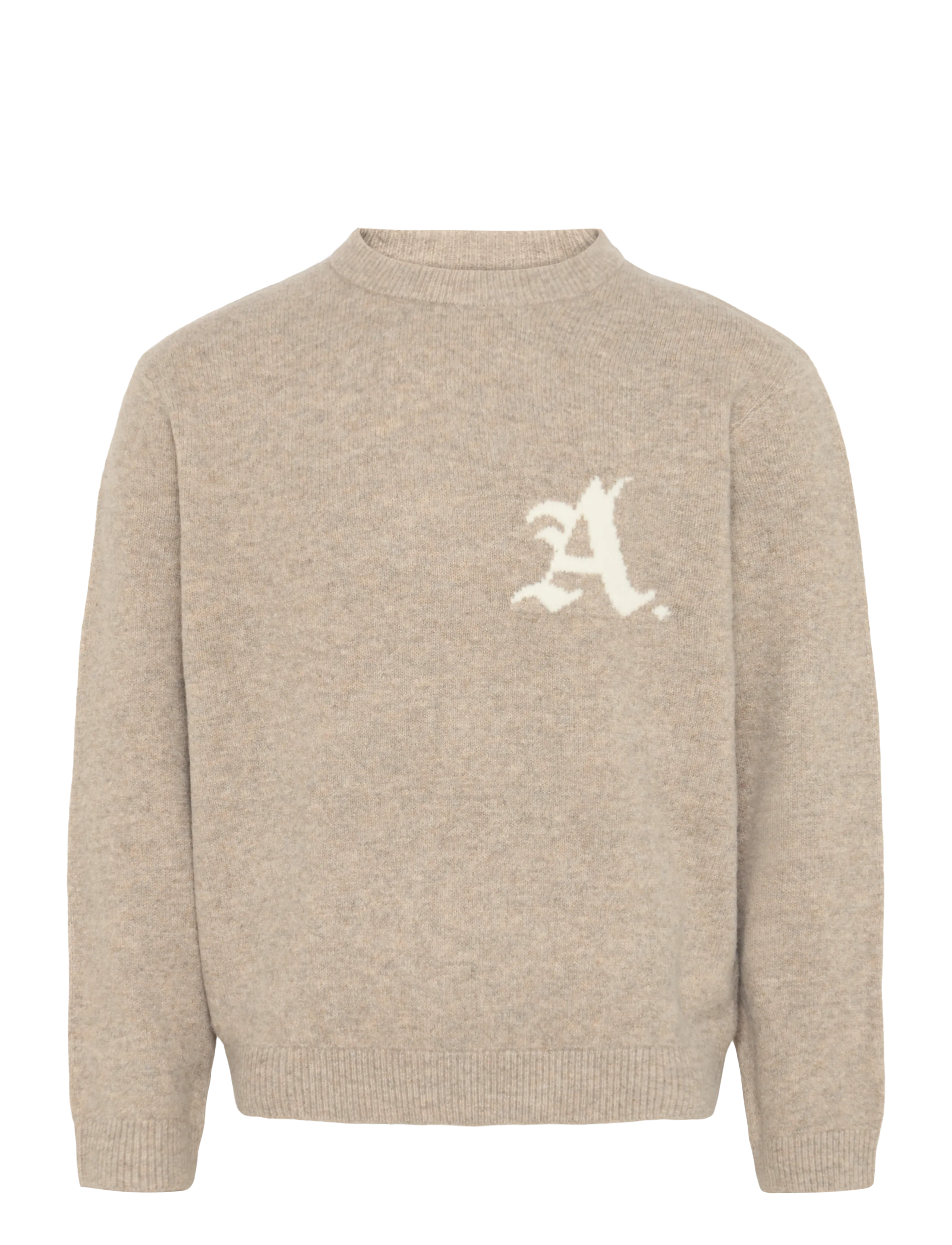 Jack & Jones JCOLEGACY KNIT JACQUARD CREW NECK - Rundhals - PURE CASHMERE / beige