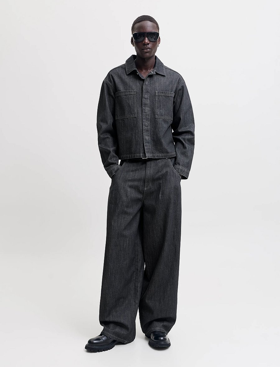Jack & Jones - JJIBOLT DENIM OVERSHIRT AKM 726 LN - grey denim - 4