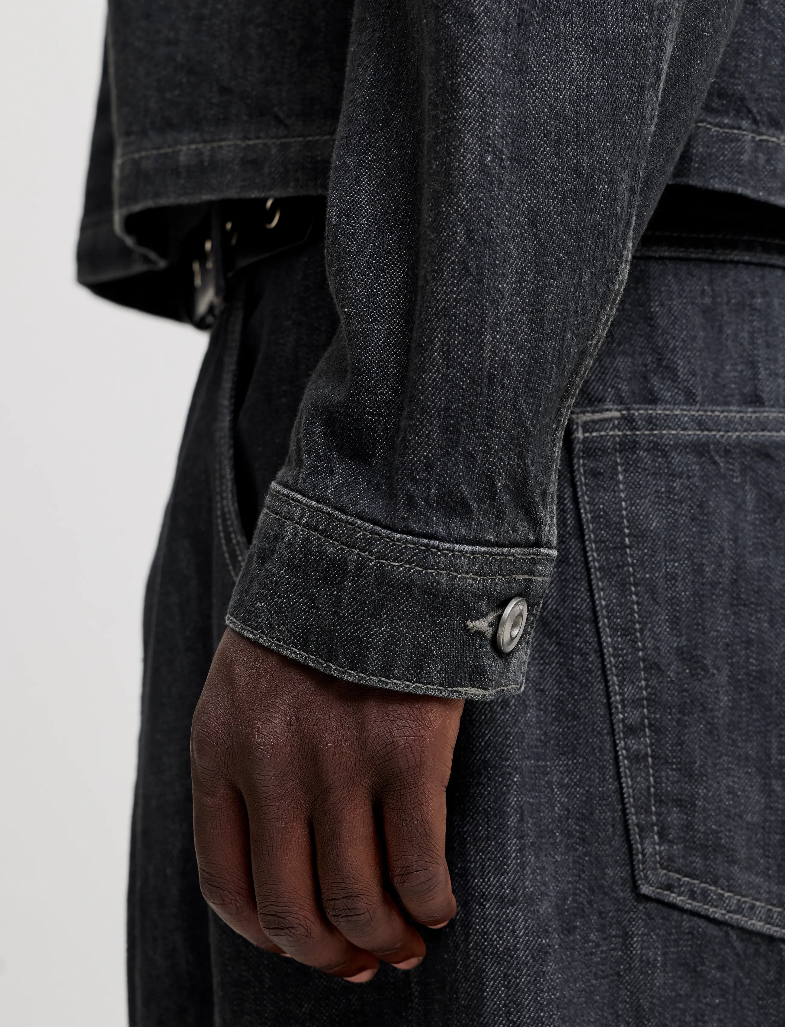Jack & Jones - JJIBOLT DENIM OVERSHIRT AKM 726 LN - grey denim - 5