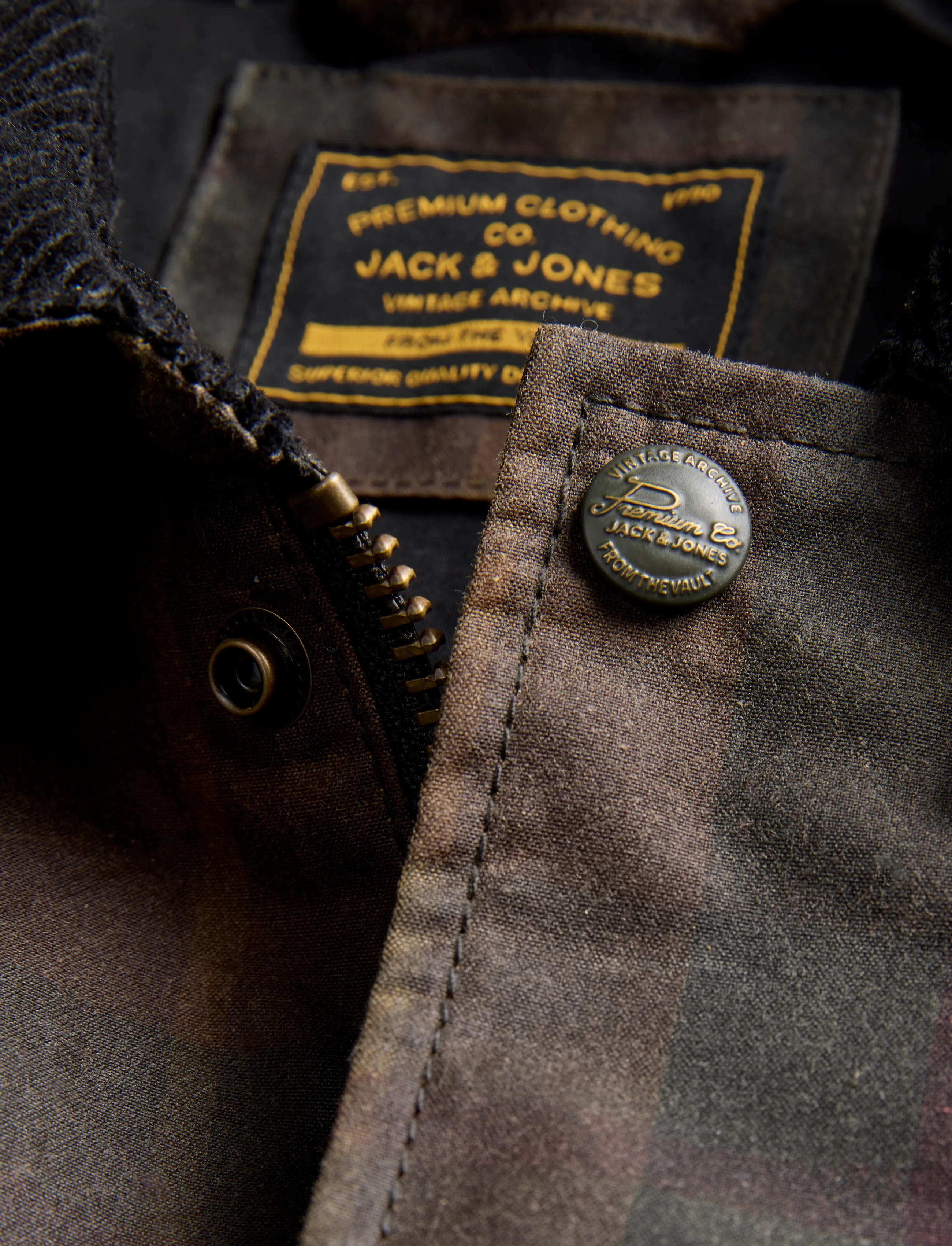 Jack & Jones - JPRBLUCANE WAXED JACKET - efterårsjakker - chocolate torte - 2