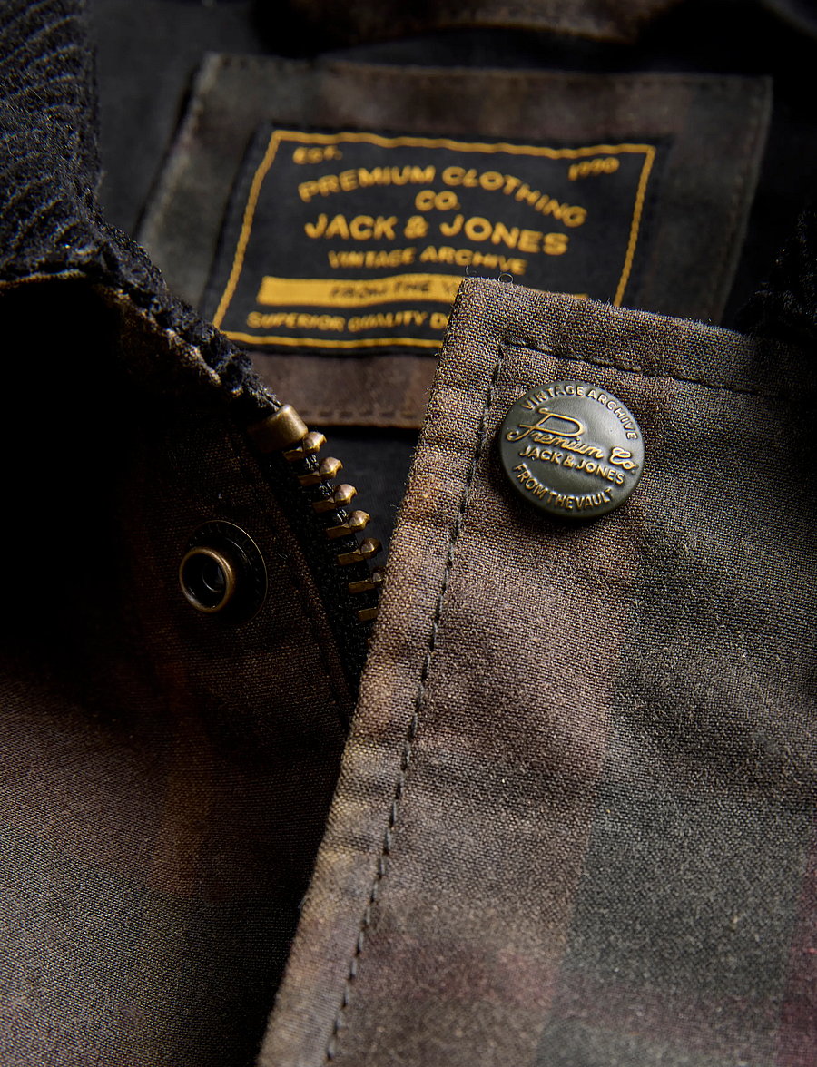 Jack & Jones - JPRBLUCANE WAXED JACKET - efterårsjakker - chocolate torte - 2