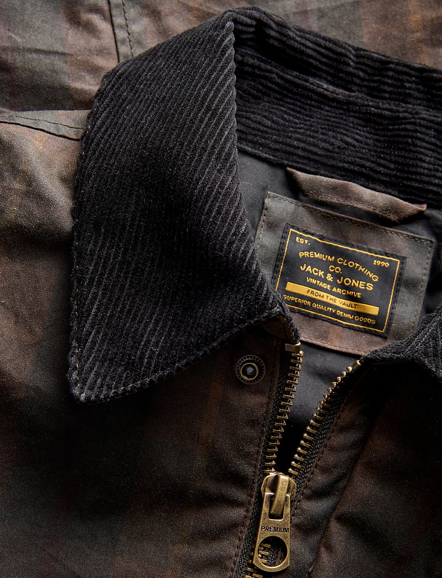 Jack & Jones - JPRBLUCANE WAXED JACKET - efterårsjakker - chocolate torte - 3