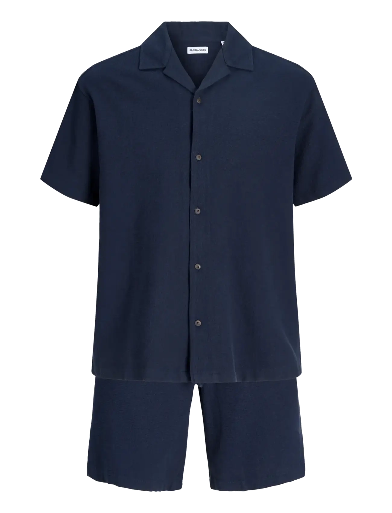 Jack & Jones JJGLOBAL WAFFLE RESORT SHIRT SS SET MP - Beliebte Marken - NAVY BLAZER / navy